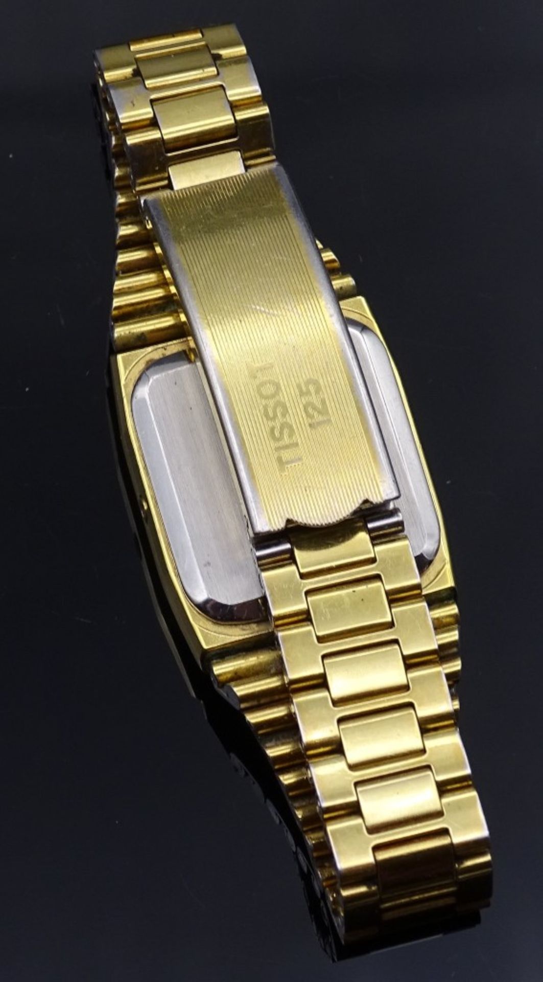 Armbanduhr "Tissot 125",Quartz,vergoldet,Gehäuse 22x22mm,Funktion nicht geprü - Bild 3 aus 4