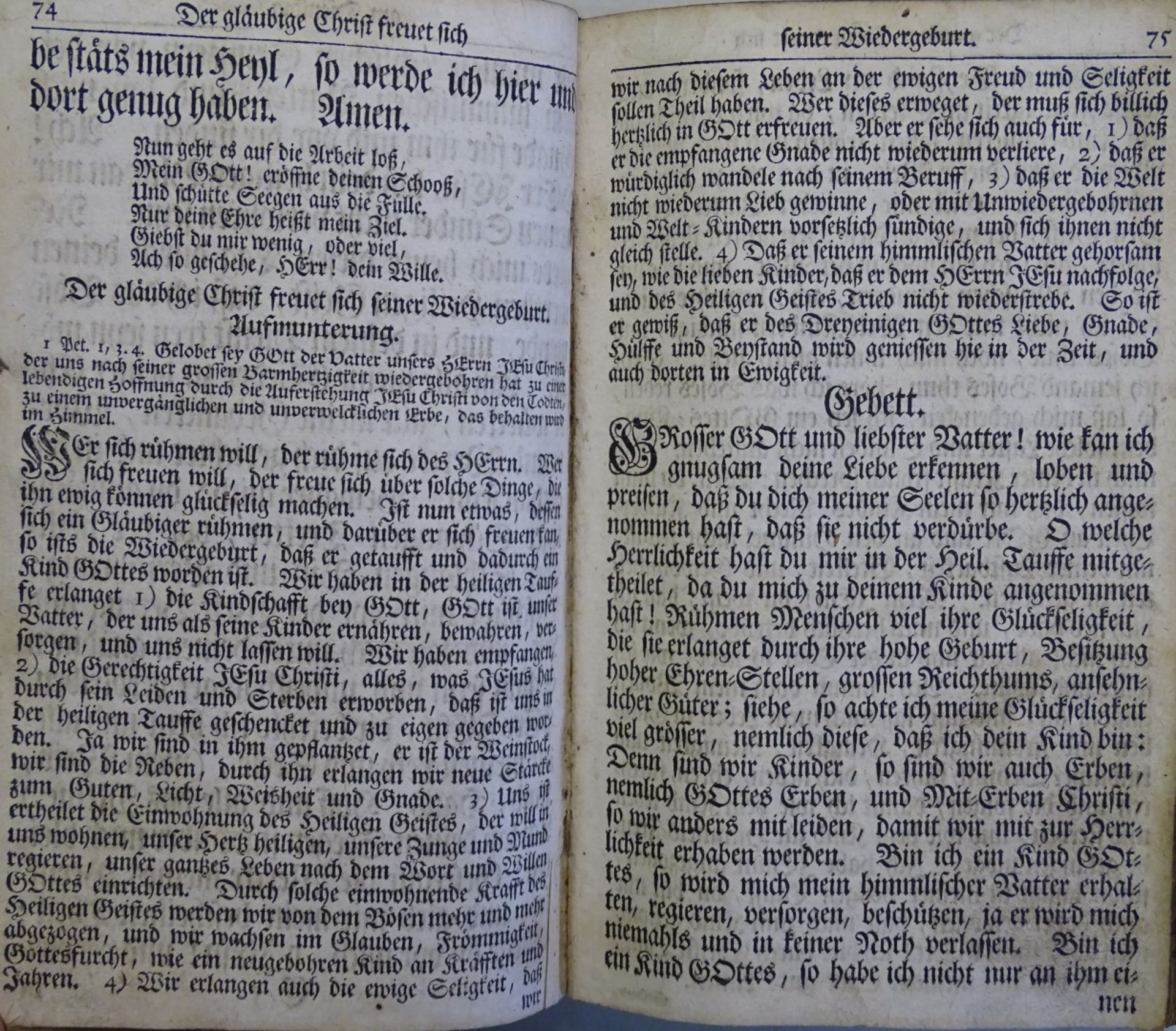 Das himmlische Vergnügen in Gott" 1744 Vollständiges Gebetbuch auf alle Zeiten, für alle Stände - Bild 5 aus 8