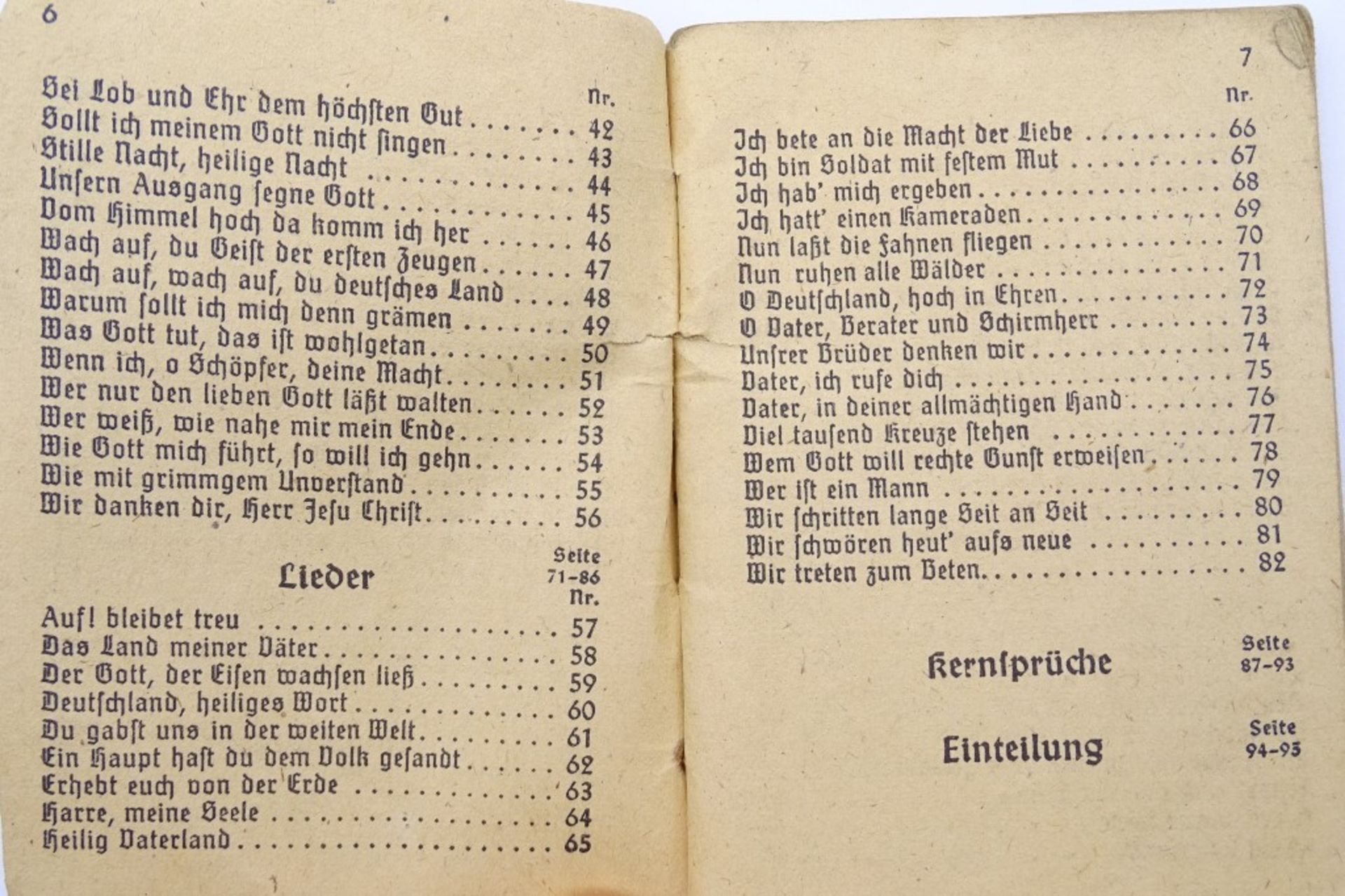 Evangelisches Feldgesangbuch für Soldaten 3. Reich"""" - Bild 3 aus 7