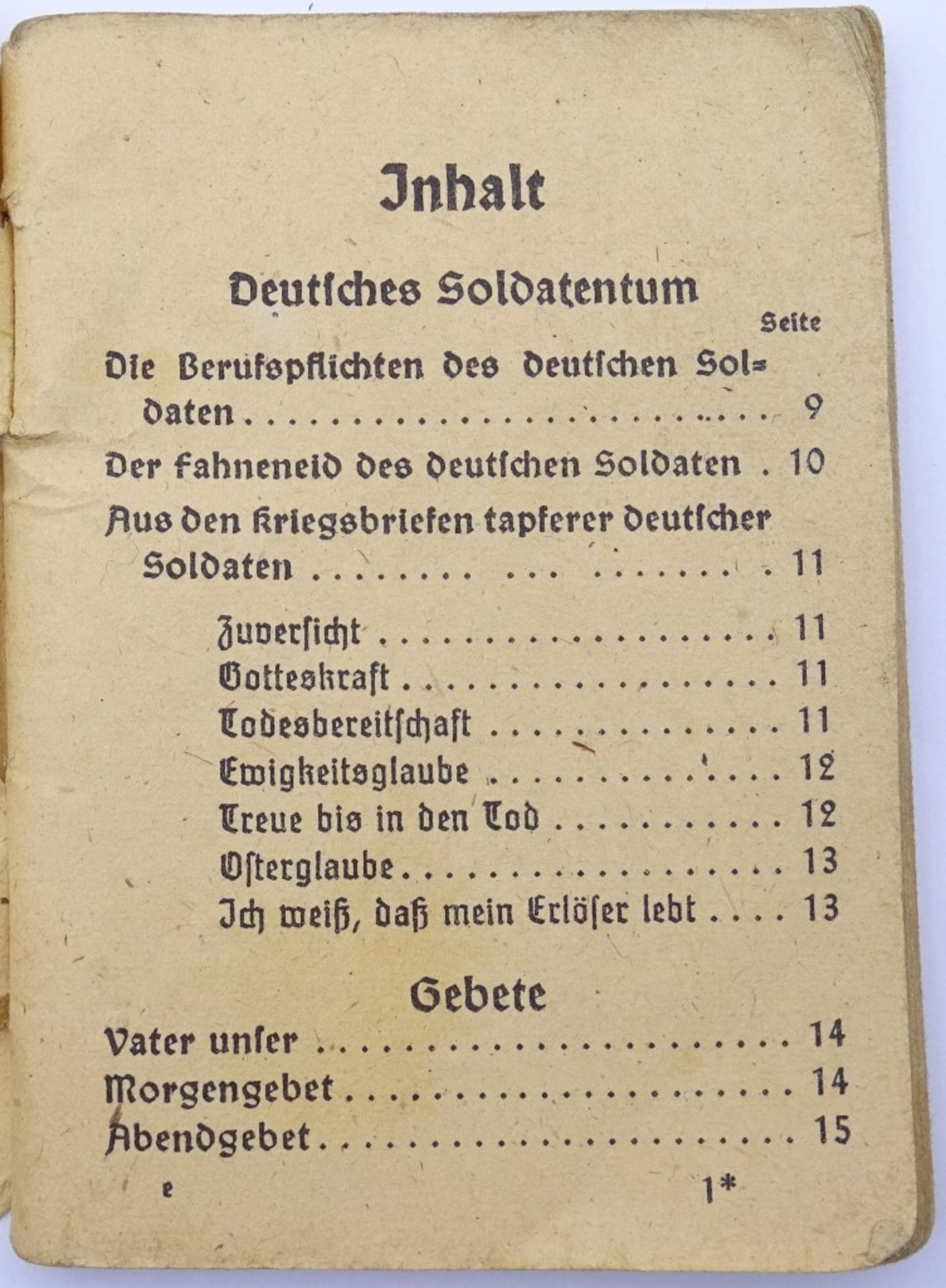 Evangelisches Feldgesangbuch für Soldaten 3. Reich"""" - Bild 2 aus 7