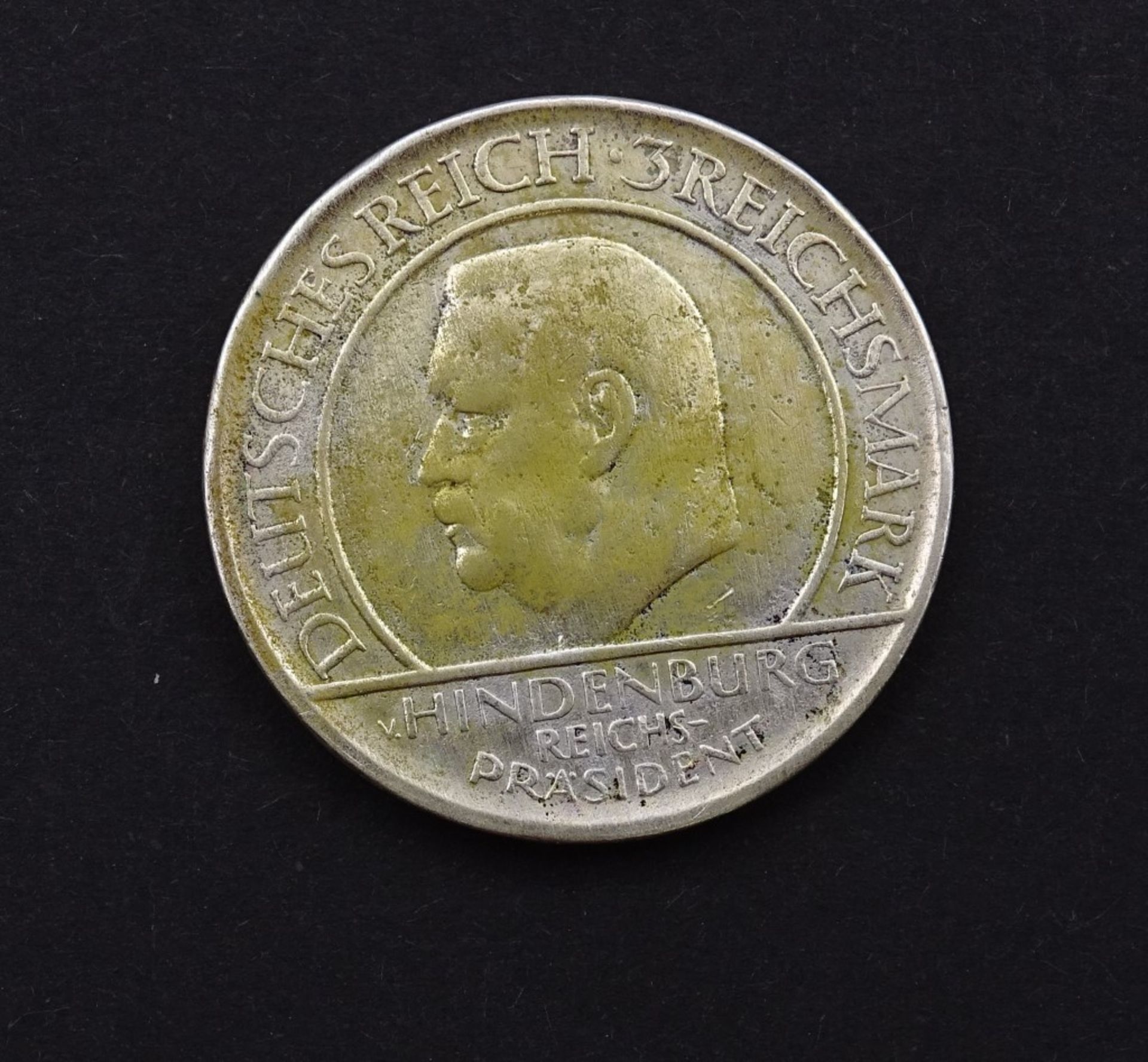 3 Reichsmark 1929 J ,Schwurhand - Hindenburg"""" - Bild 2 aus 2