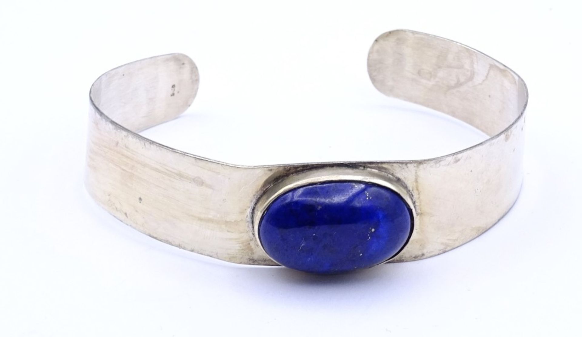 Armspange mit Lapislazuli Cabochon,Sterling Silber 925/000, 20,0gr."""" - Image 2 of 5