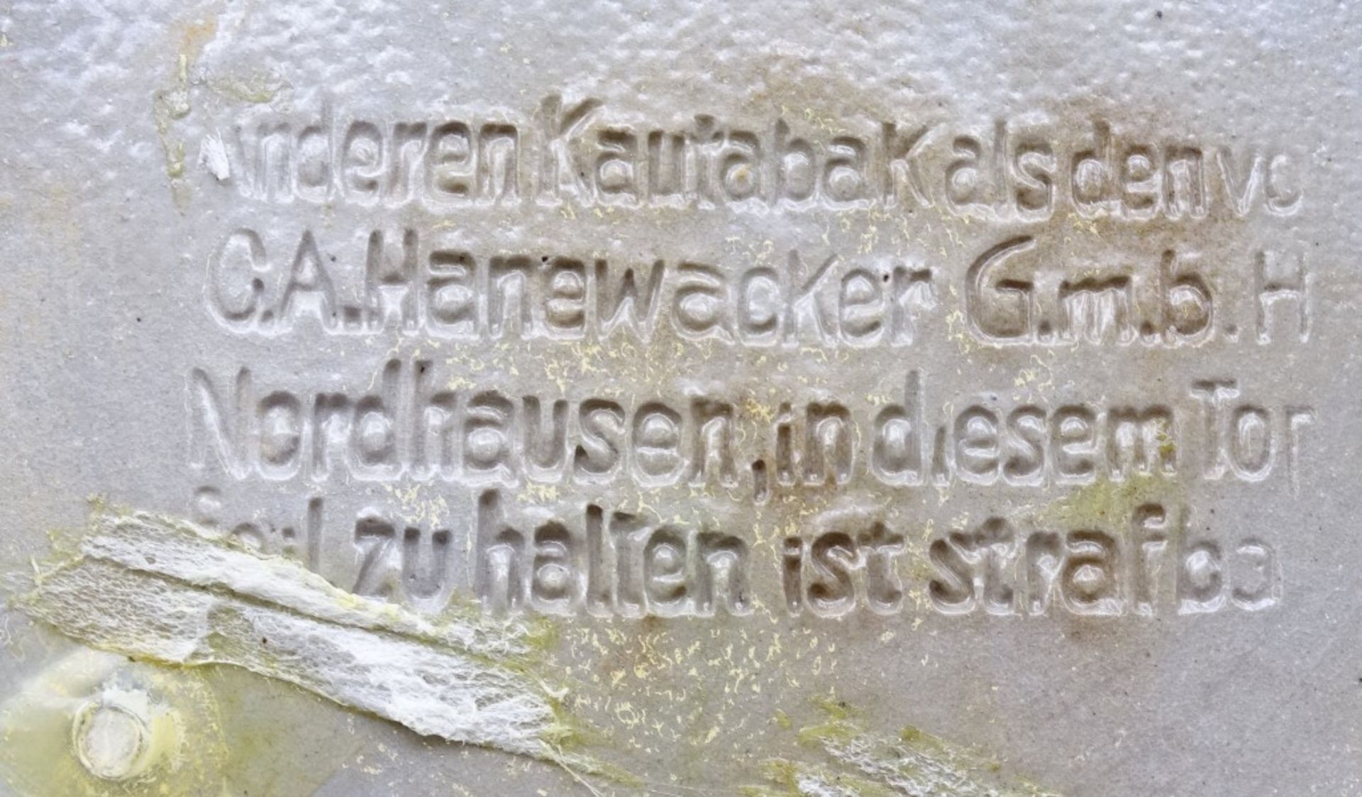 Hanewacker Kautabak Topf,d-17,5cm,H-18cm,mehrere kl.Abplatzer - Image 4 of 7