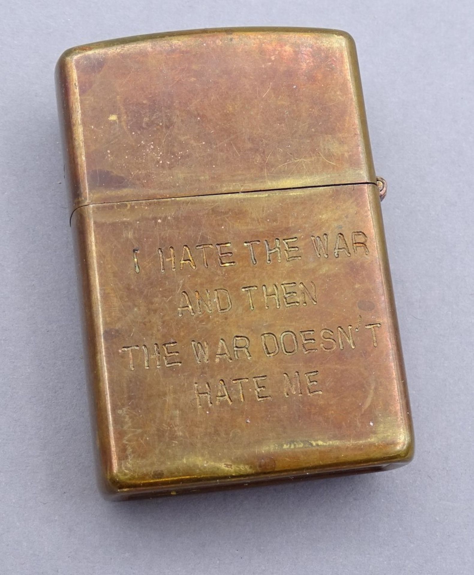 "Zippo" Feuerzeug mit Gravur Vietnam Tamky 69-70",mit aufgelegter Patone und Gewehre"""" - Bild 3 aus 5