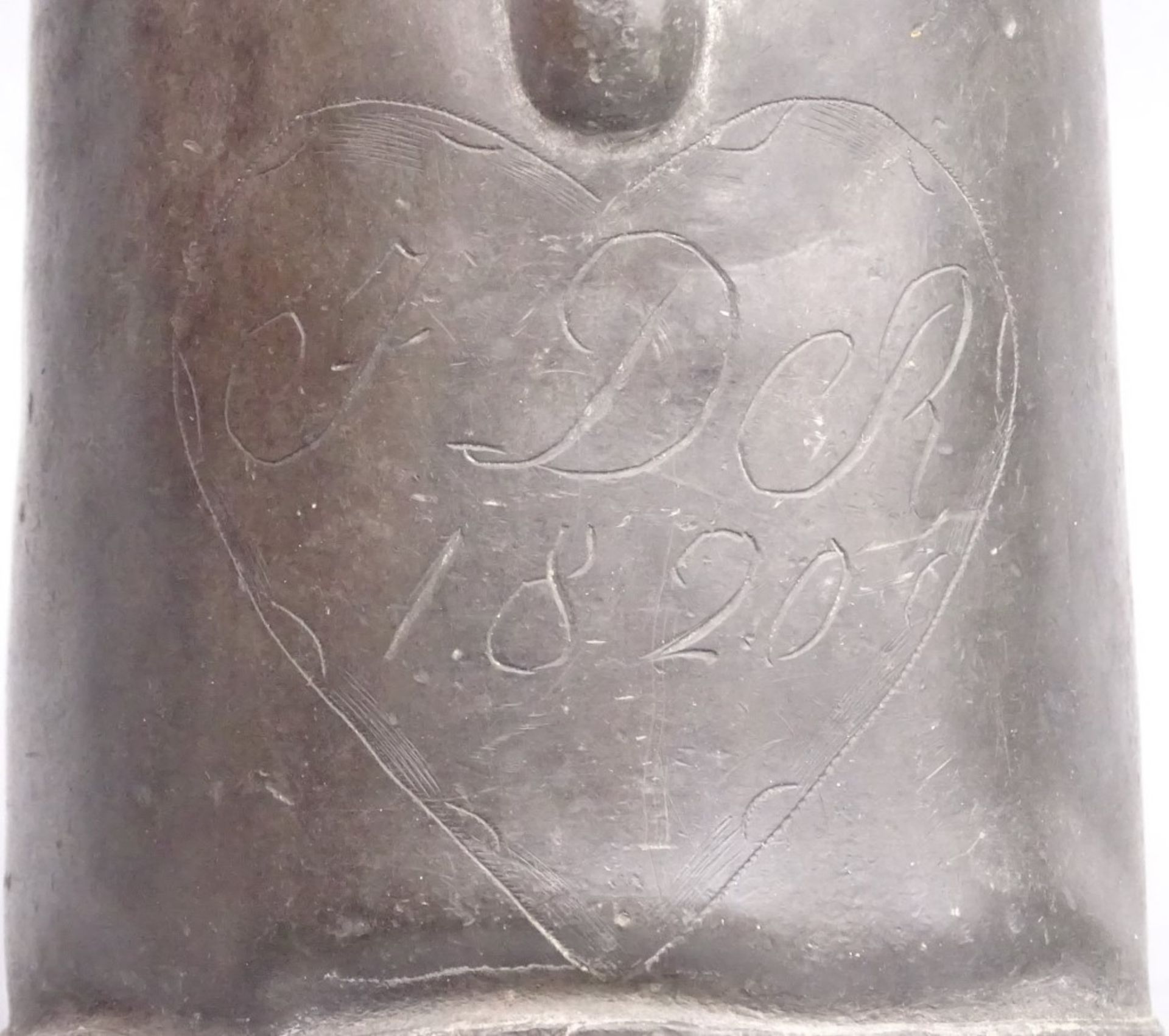 Zwei Zinn Kännchen,1x Datiert 1820,H-12c"""" - Bild 2 aus 4