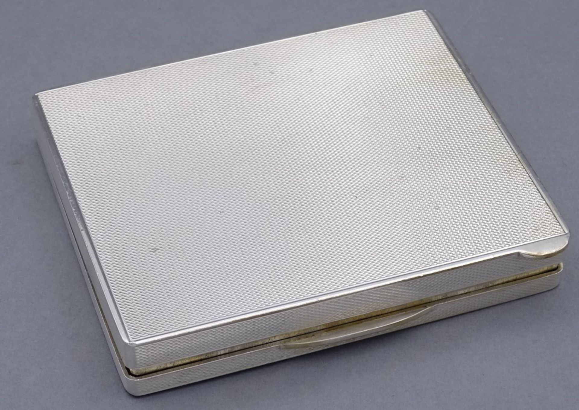 Zigaretten Etui in 900er Silber, Innen Datiert 16.4.1953, 137gr.,9,0x7,5cm - Bild 3 aus 5