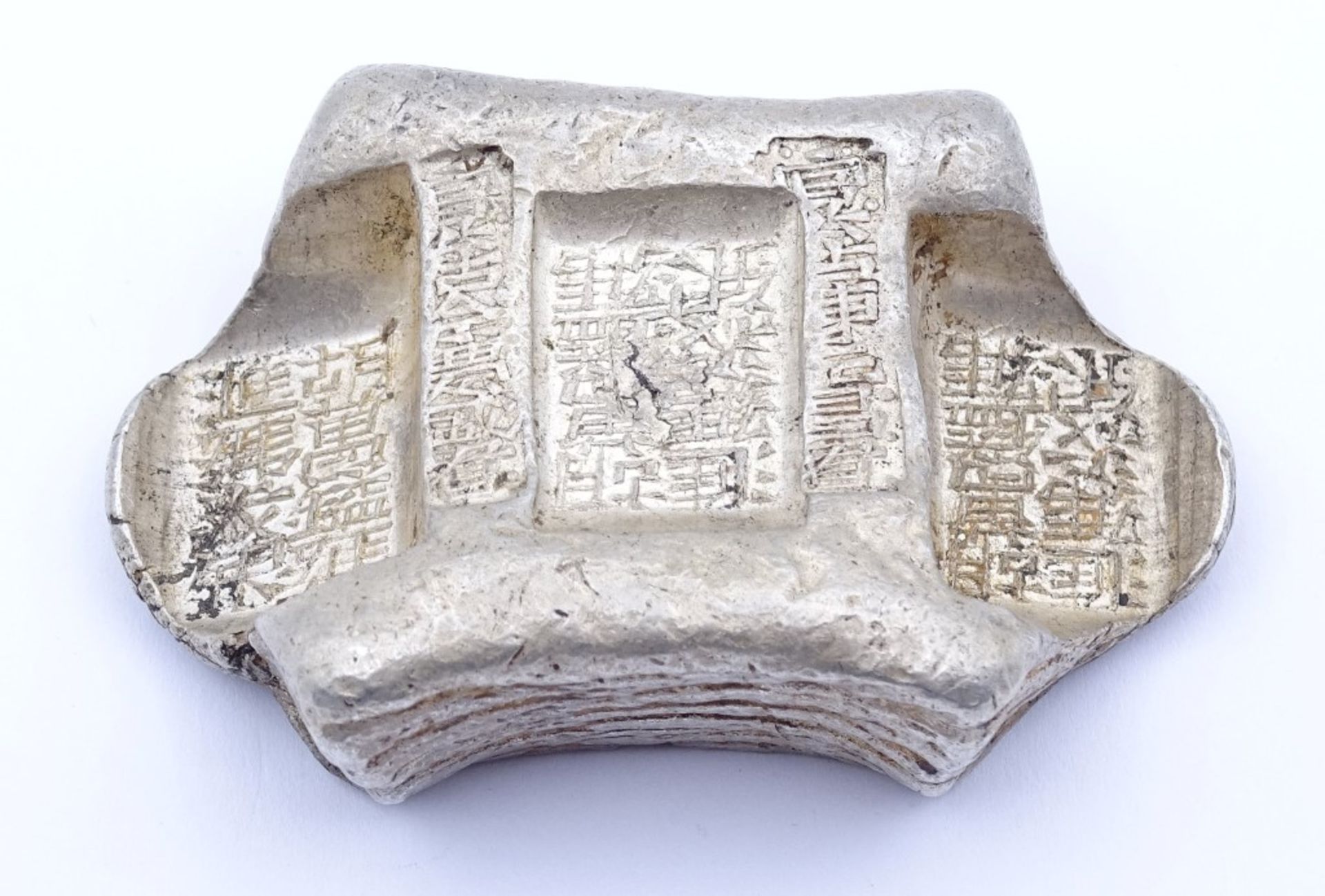 Silberbarren zu 5 Tael Sycee, China, Sattelförmige Barren, 184,95gr.,"""" - Bild 10 aus 10
