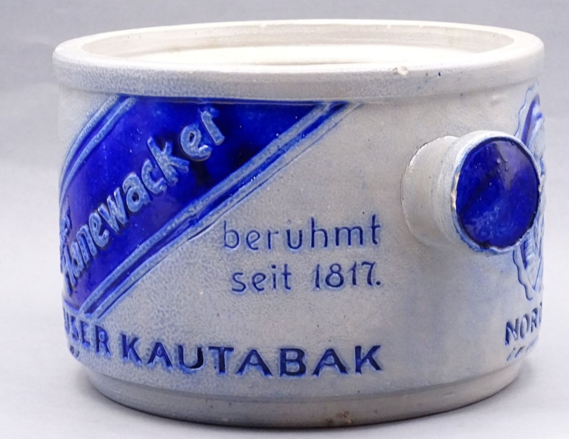 Hanewacker Kautabak Topf,d-17,5cm,H-18cm,mehrere kl.Abplatzer - Image 6 of 7