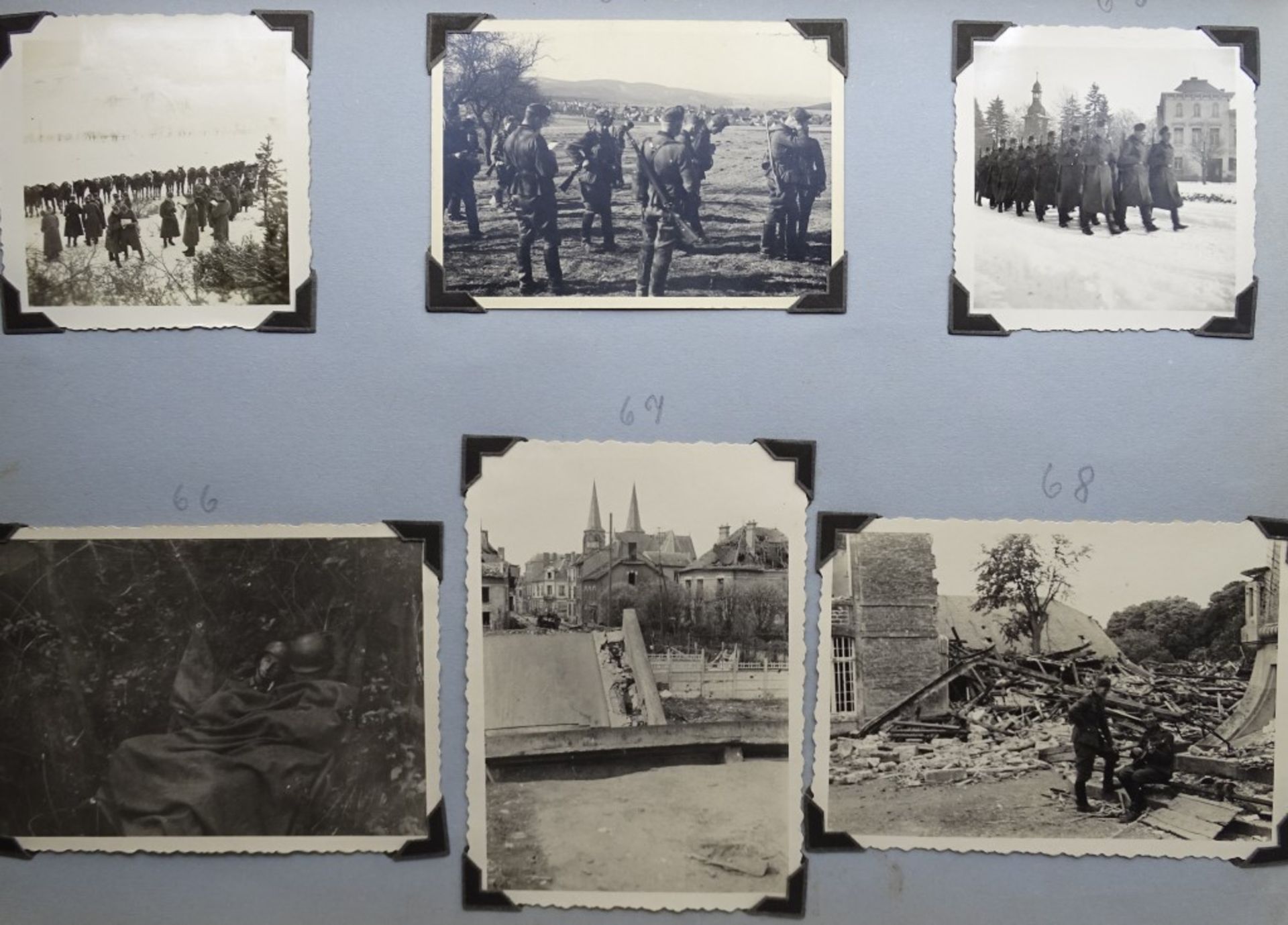 Foto Album "Mein Wehrdienst",2.WK,Fotos und Postkarten,insg.89 Stüc"""" - Bild 10 aus 10