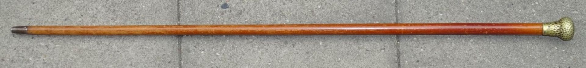 Gehstock,Holz mit Hammerschlagdekor Griff,Griff lose,L- 89cm - Bild 4 aus 4