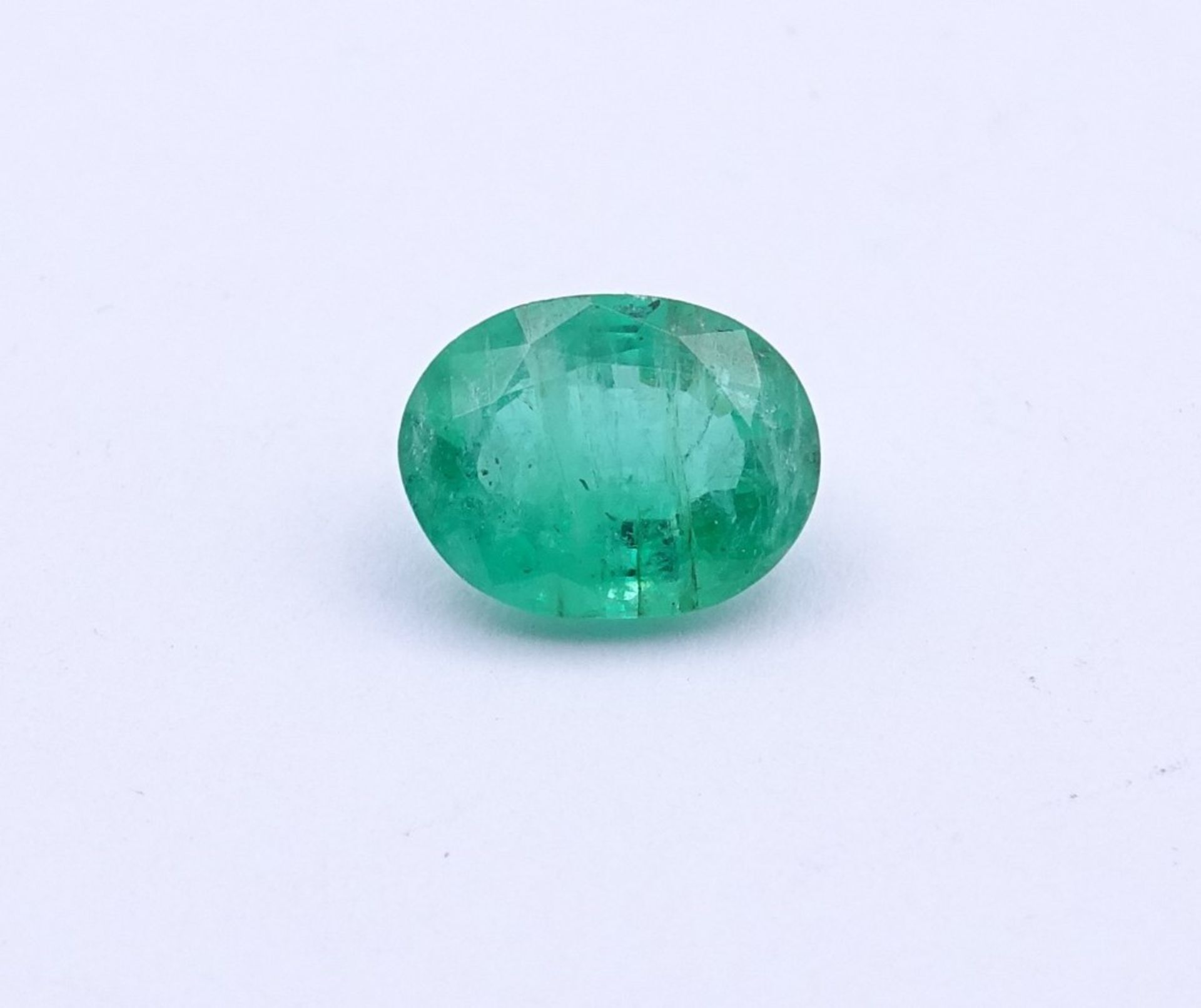 Smaragd von ca. 1,8ct., oval facc."""" - Image 4 of 5