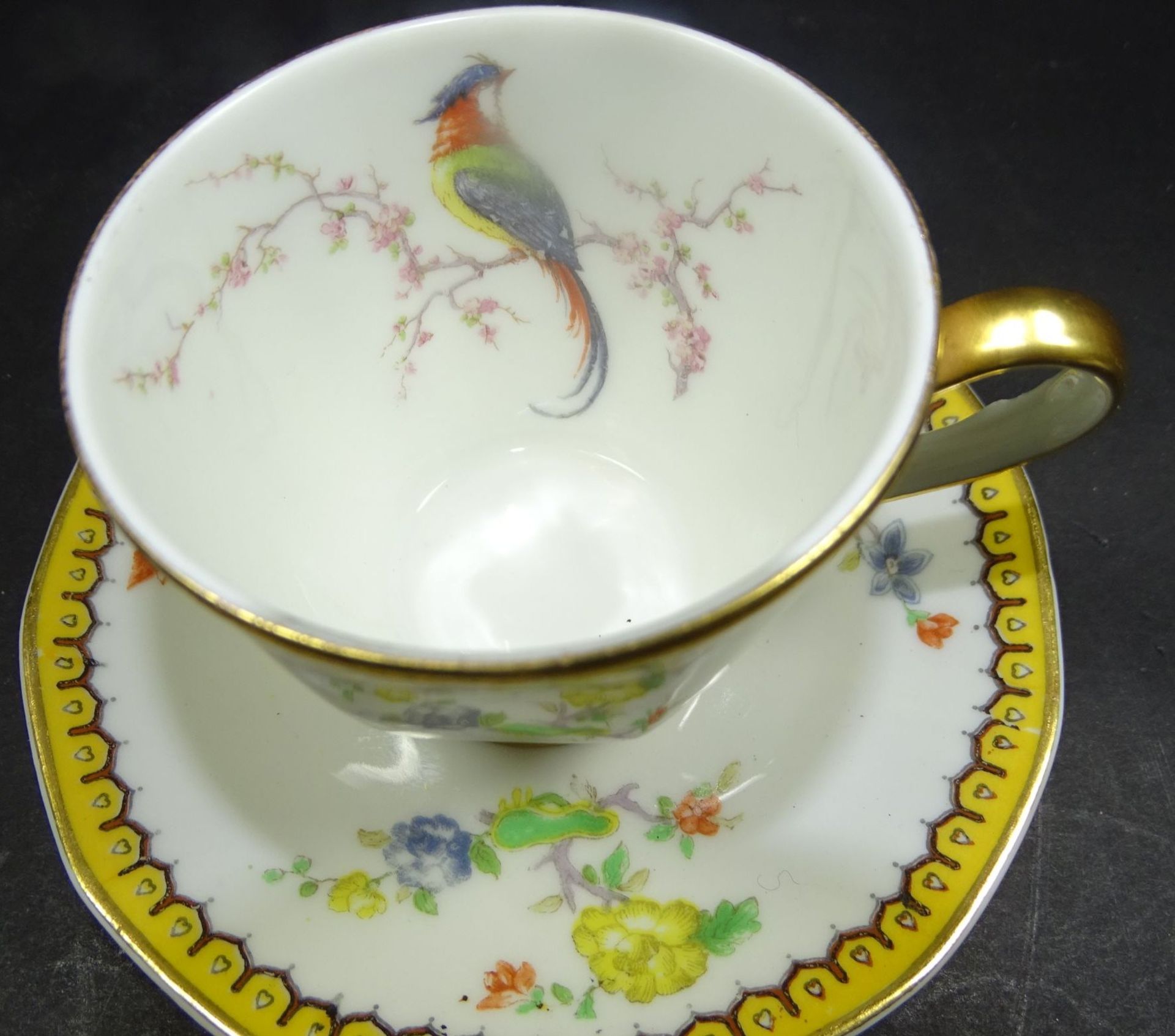 kl. Tasse mit U.T. "Theodore Haviland-Limoges" Dekor Eden"""" - Bild 2 aus 5