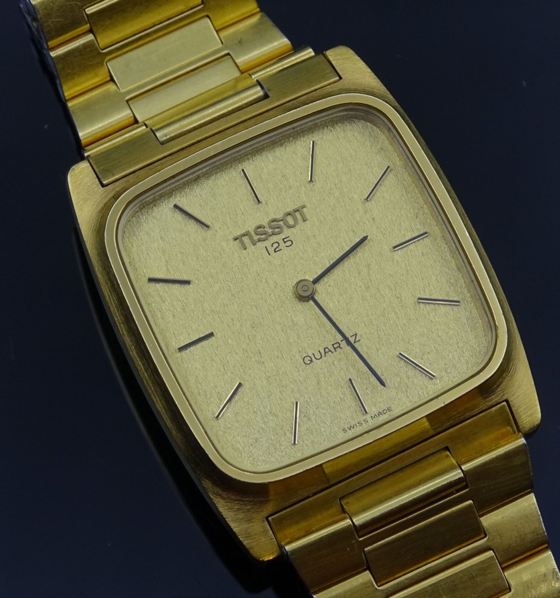 HAU "Tissot 125",Quartz,vergoldet,Gehäuse 30x32mm - Bild 2 aus 4