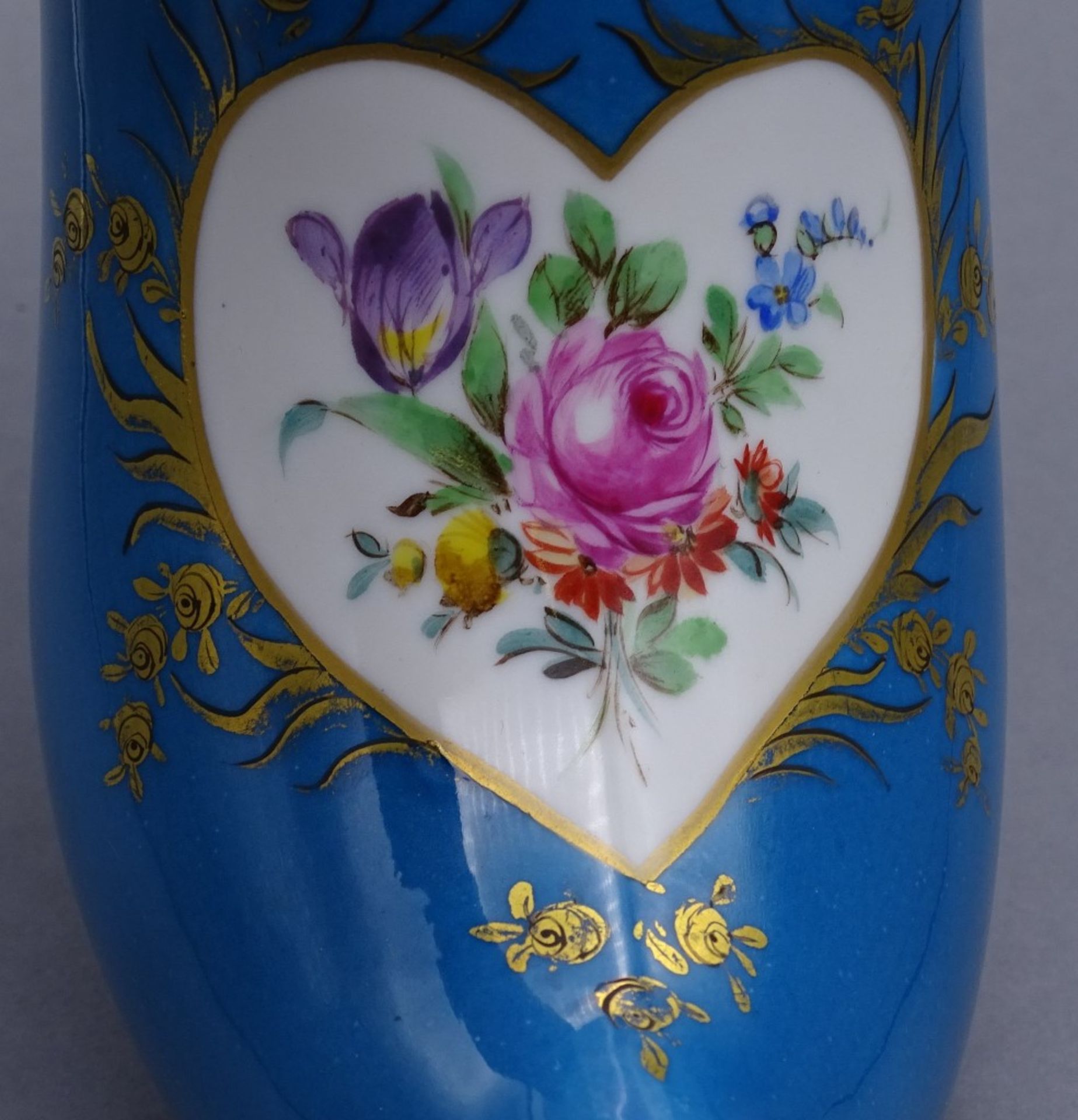 Porzellan Schuh mit Blumenbemalung,"Dresden",L-25cm"""" - Bild 3 aus 4
