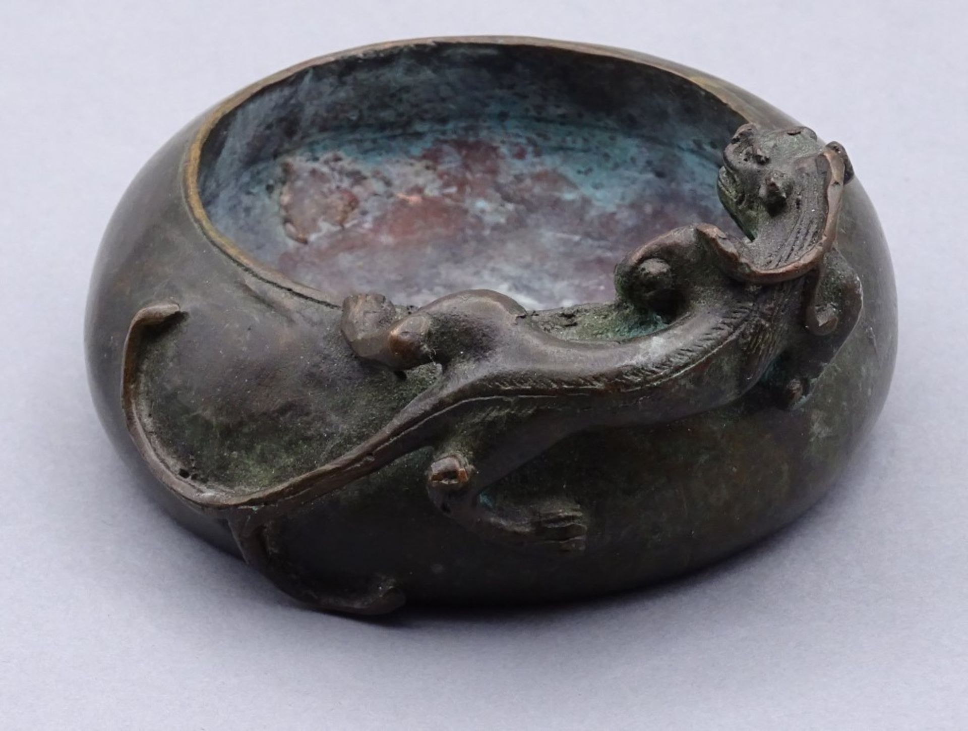 Bronze Schale China, im Boden chin.beschriftet,d-10cm"""" - Image 4 of 5
