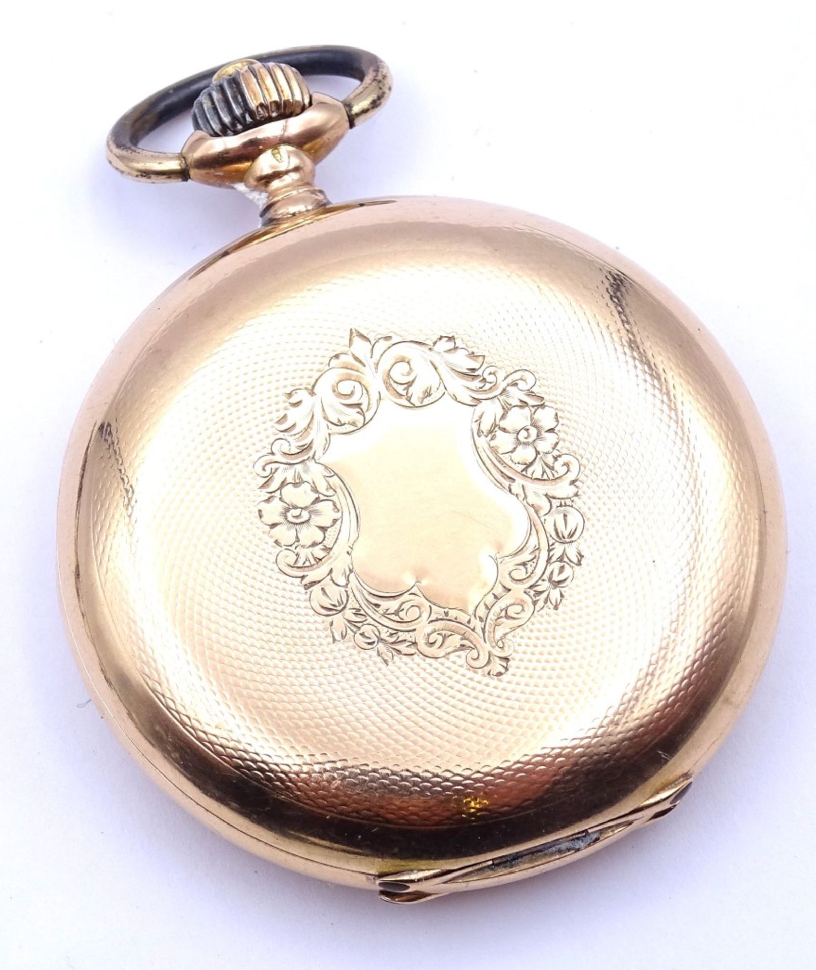 Goldene Herren Savonette Taschenuhr "Longines",3-Deckel Gold 0.585,mechanisch (Handaufzug),Werk - Bild 7 aus 10