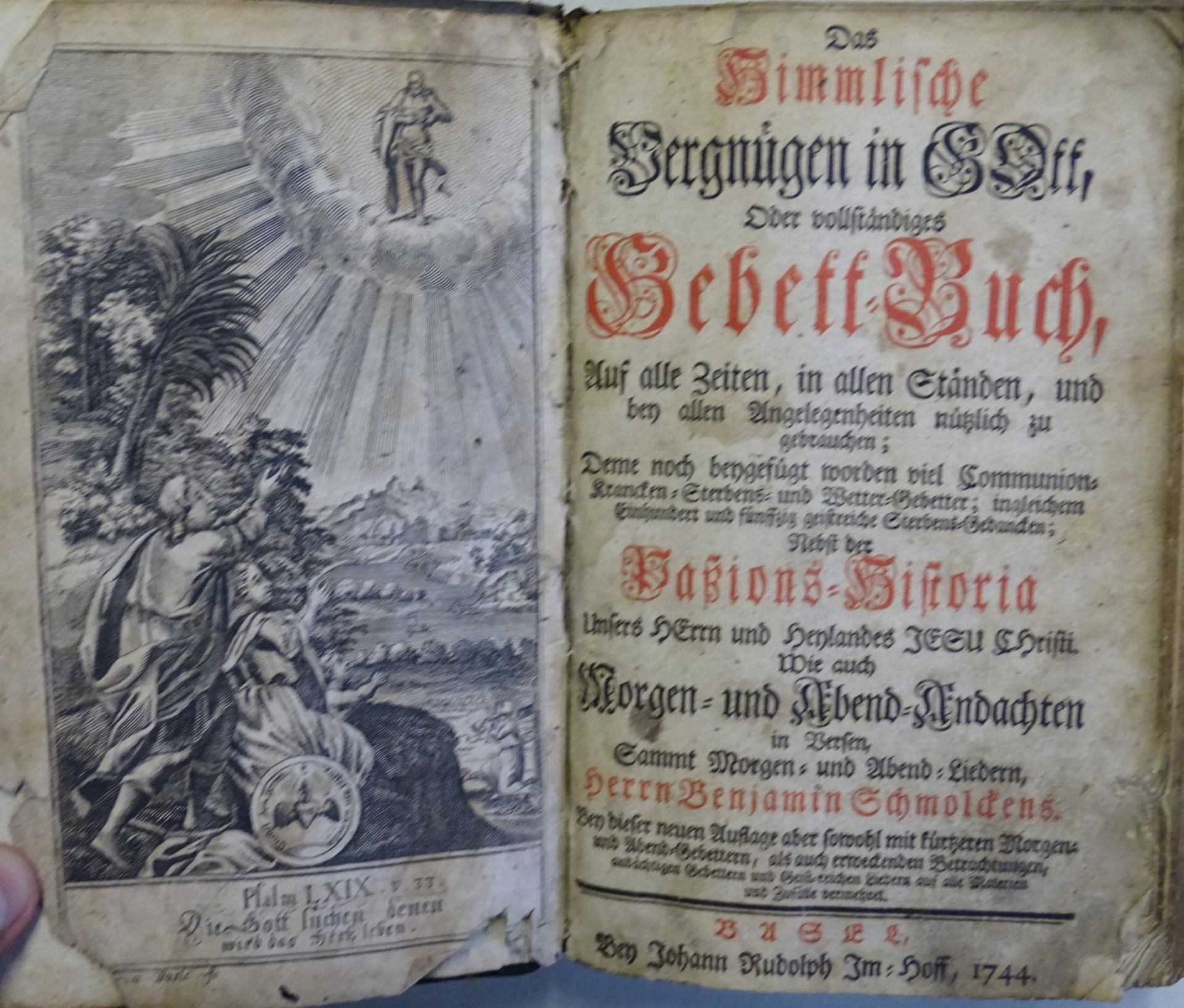 Das himmlische Vergnügen in Gott" 1744 Vollständiges Gebetbuch auf alle Zeiten, für alle Stände - Bild 2 aus 8