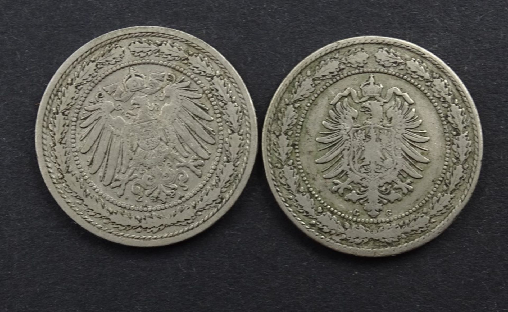 2x 20 Pfennig Deutsches Reich - Bild 2 aus 2