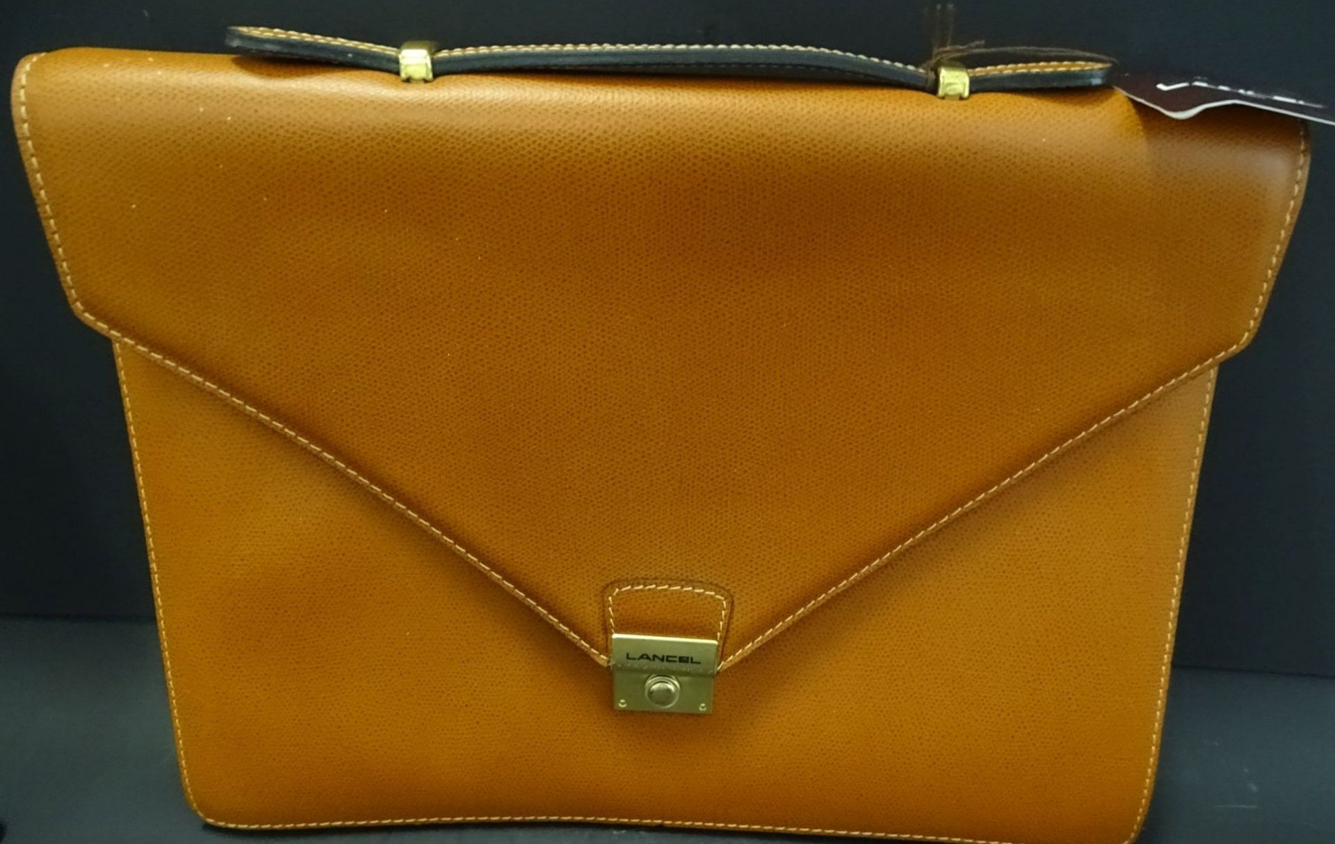 Leder-Handtasche "Lancel"gut erhalten mit Lagerungsschäde - Bild 8 aus 8