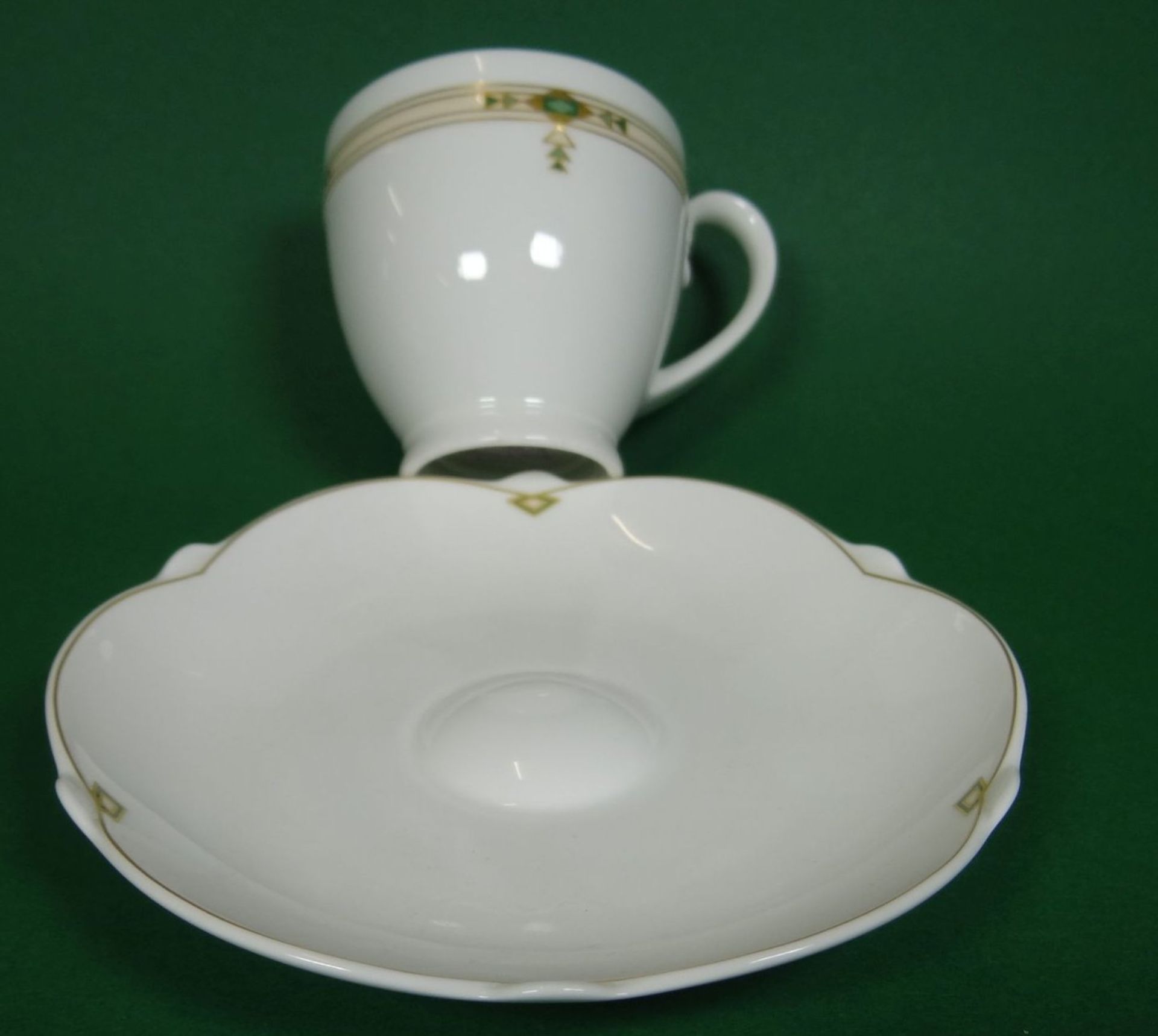 2xVilleroy & Boch Montserrat Paloma Picasso: kl. Kaffeetasse / Tasse mit Unterteller im - Bild 3 aus 4