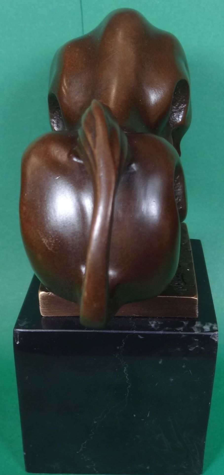 Bronze-Stier auf Marmorsockel, signiert Milo, H-19 cm, B-18 cm"""" - Bild 5 aus 7
