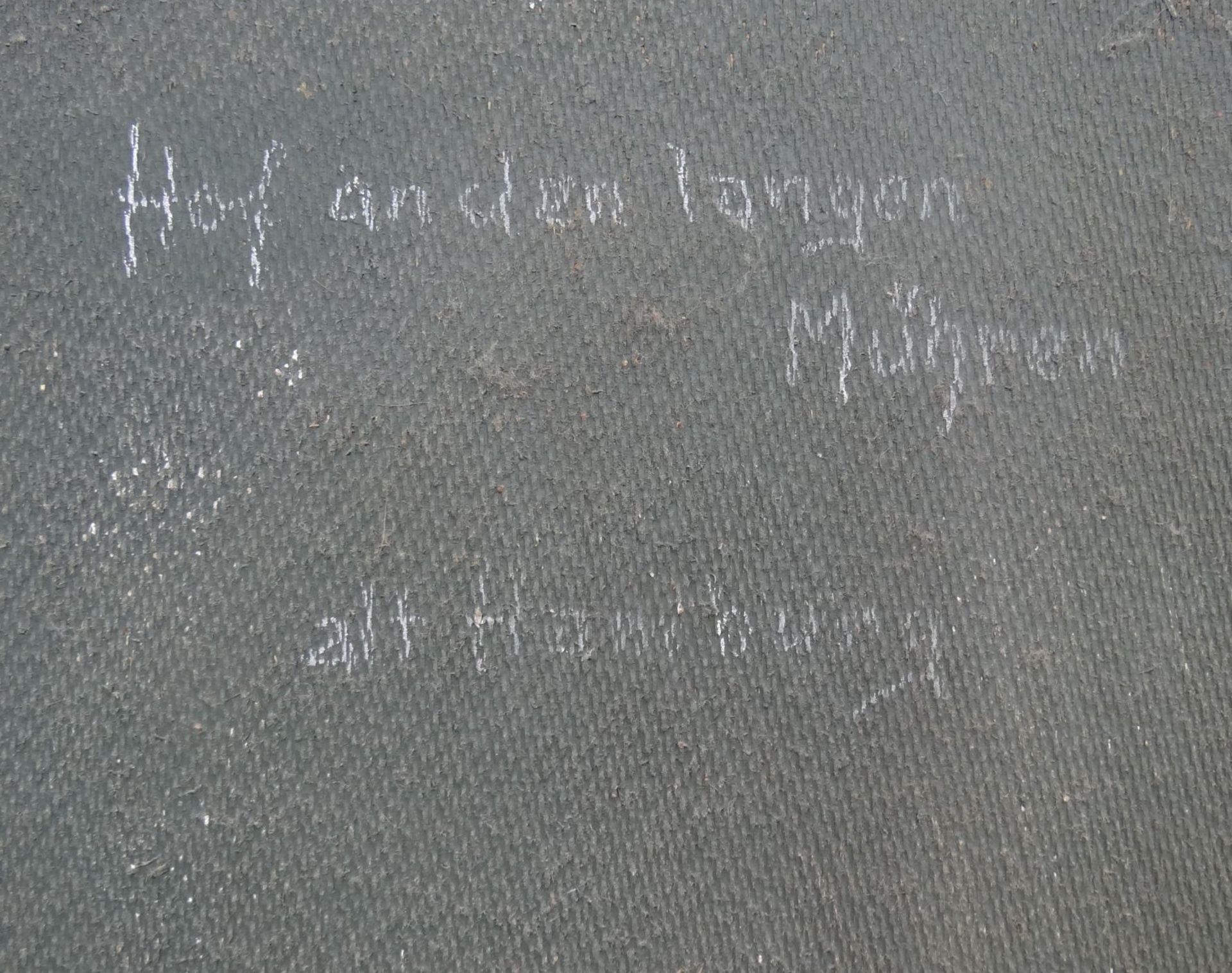 Hans FENGER (1893-1980) (?) "Alt-Hamburg-Mührenhof", Öl/Platte, gerahmt, RG 42x37 - Bild 5 aus 5