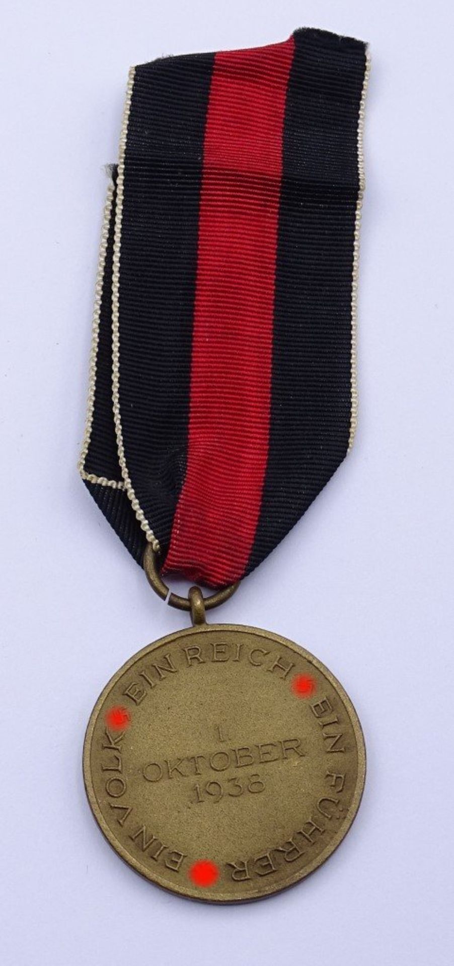 Medaille zur Erinnerung an den 1. Oktober 1938 - Bild 2 aus 2