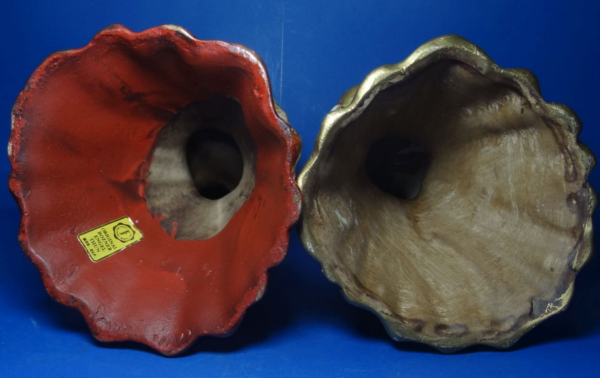 2x grosse Bozner Kerzenengel, H-ca. 20 cm - Bild 2 aus 4