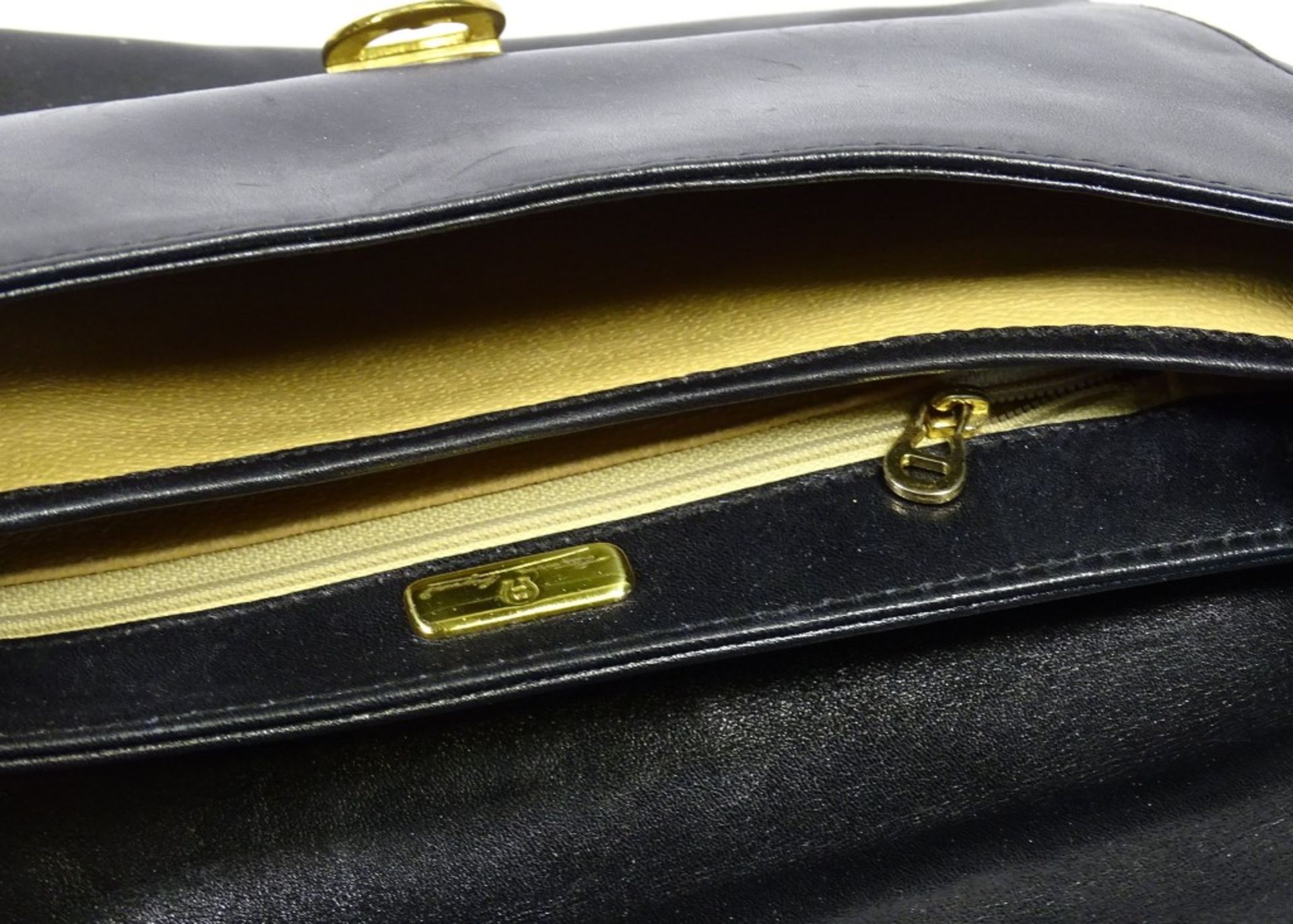 schwarze Damen Handtasche "Aigner" 23x26cm - Bild 3 aus 3