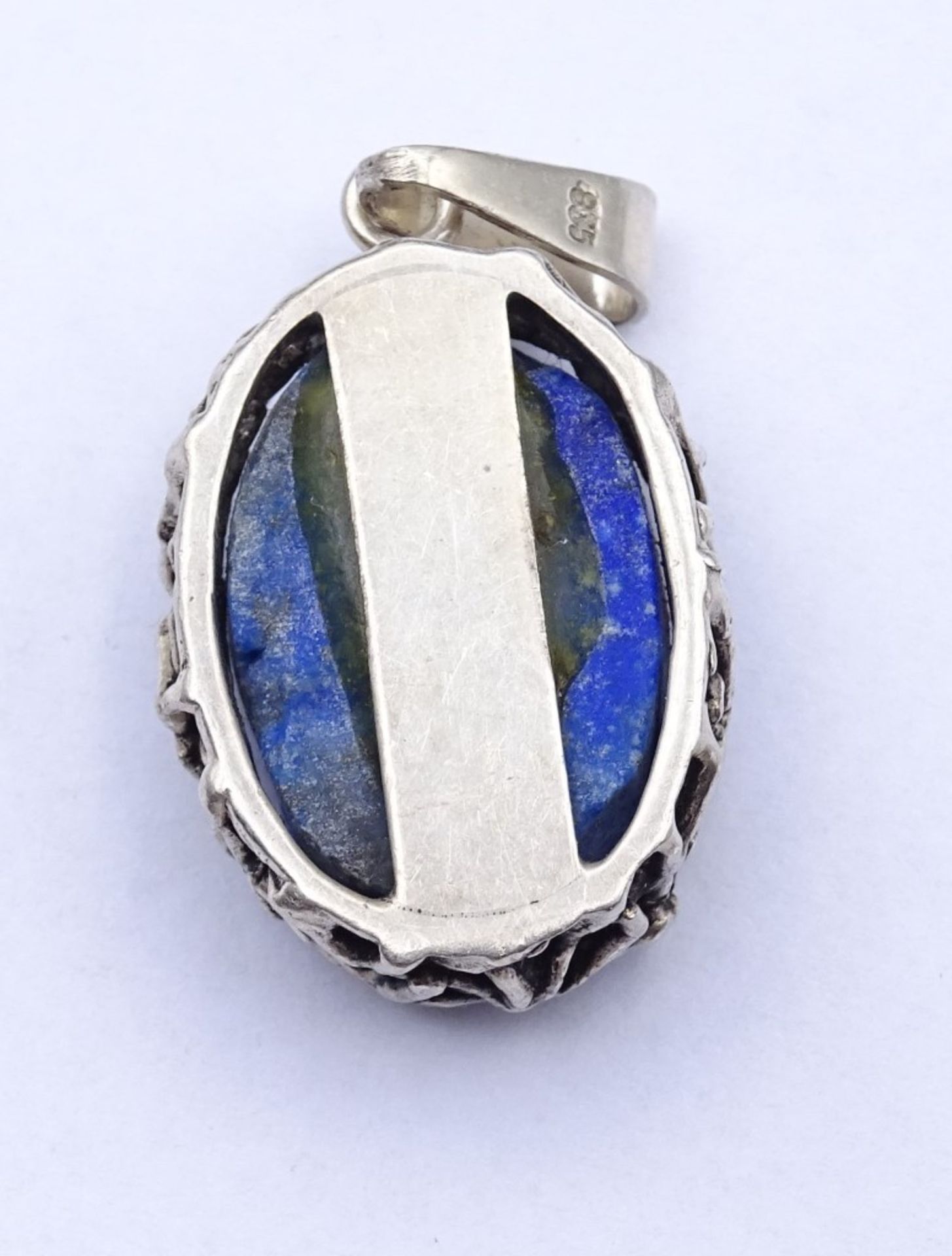 Lapislazuli-Silber-Anhänger 925/000,L- 3,7cm, 8,5gr - Bild 3 aus 3