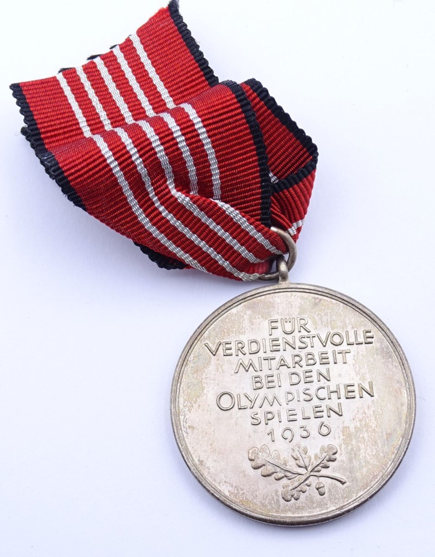 Verdienstmedaille für Mitarbeit bei den Olympischen Spielen 1936 an Band,OEK 357 - Bild 2 aus 2