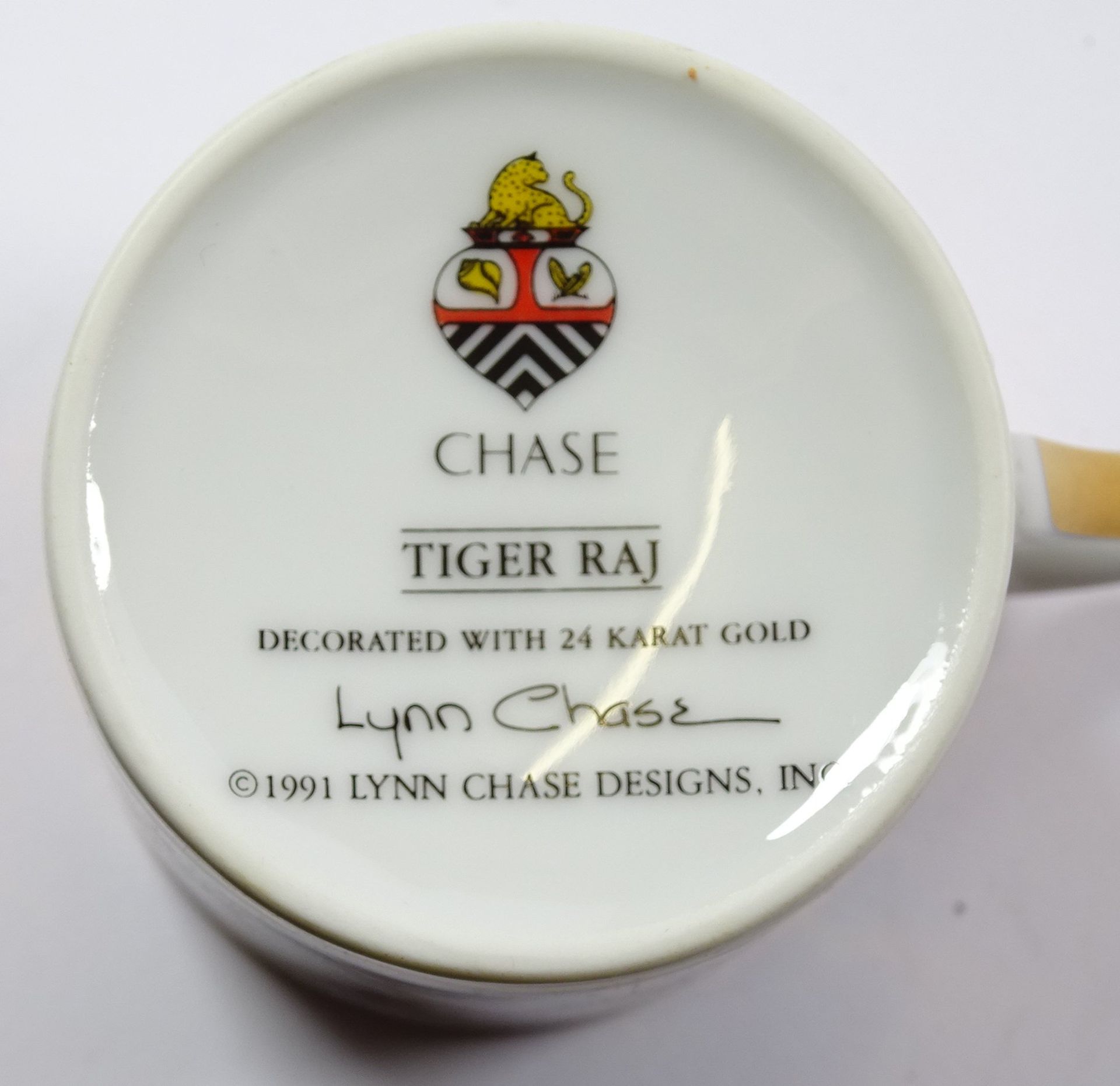 6 Kaffeetassen mit U.T. "Chase" Tiger Raj, 1991 - Bild 5 aus 8
