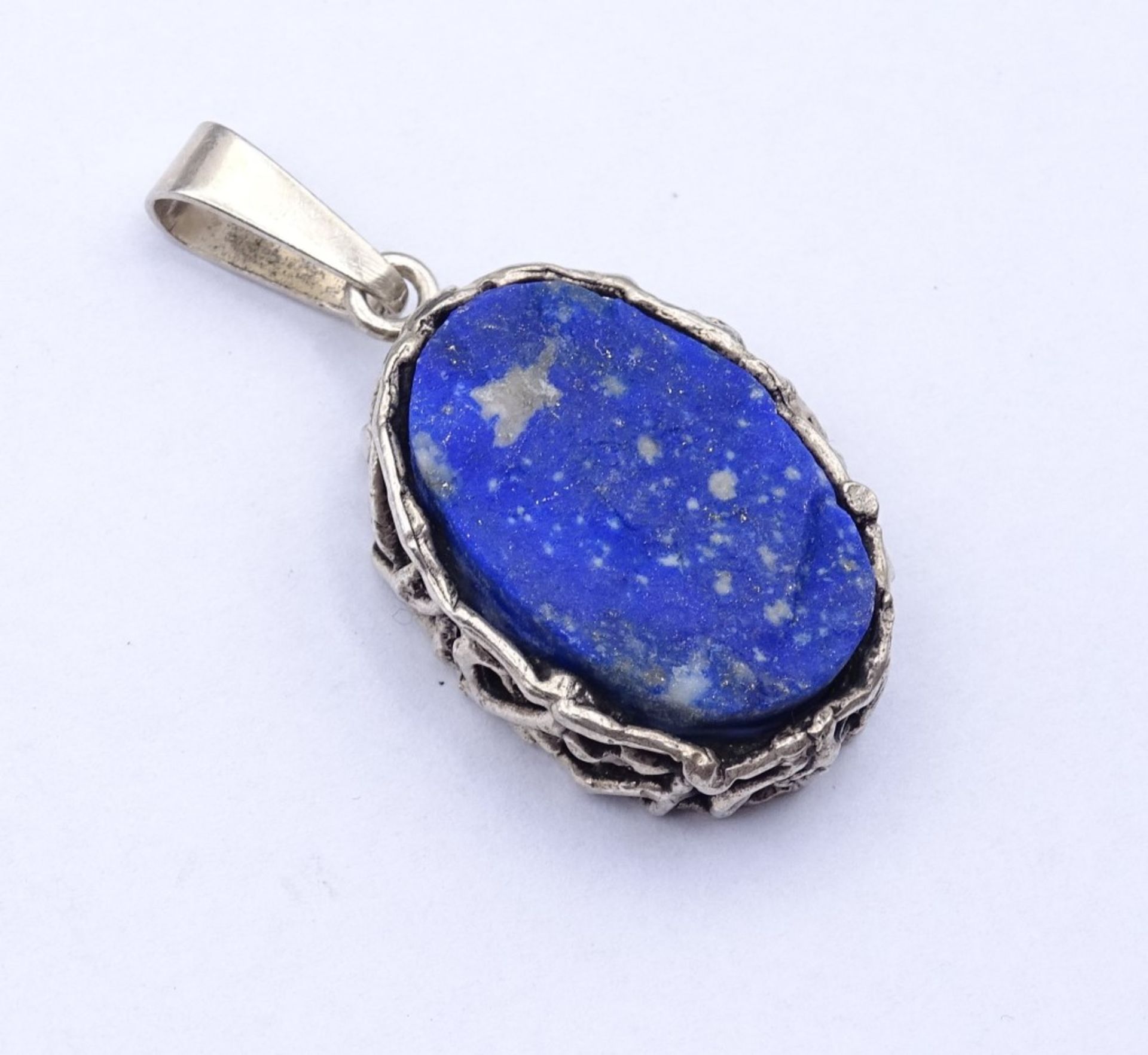 Lapislazuli-Silber-Anhänger 925/000,L- 3,7cm, 8,5gr - Bild 2 aus 3