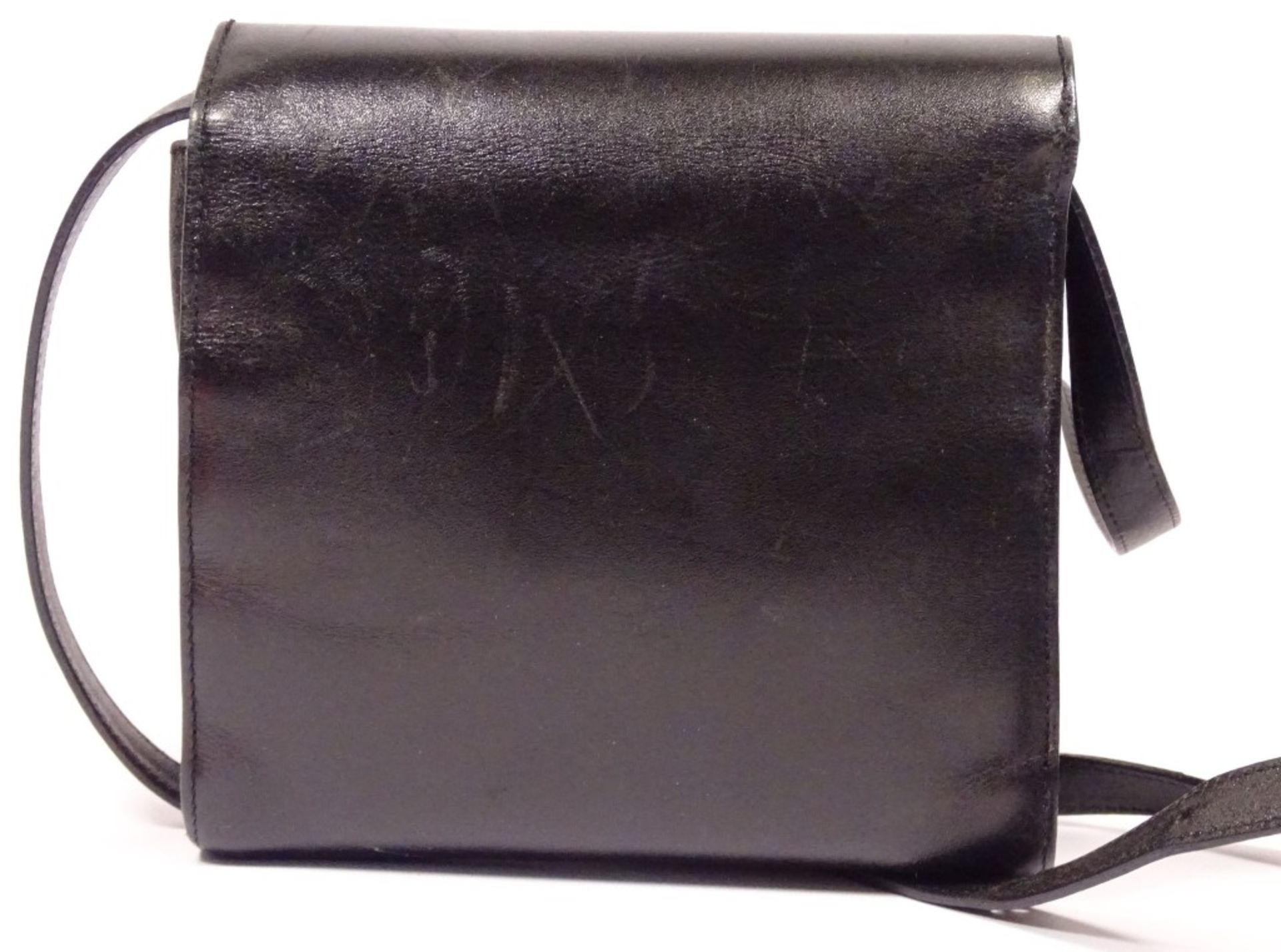 schwarze Damen Handtasche "Aigner" 17x17cm - Bild 2 aus 3