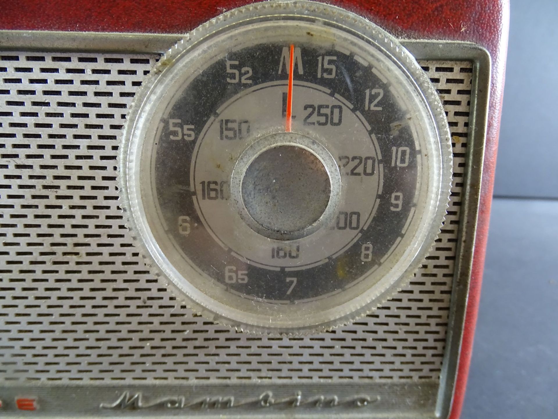 Transistorradio "Nordmende" Mambino, 50-er J., Alters-u. Gebrauchsspuren, Funktion nicht geprüft, - Bild 6 aus 9