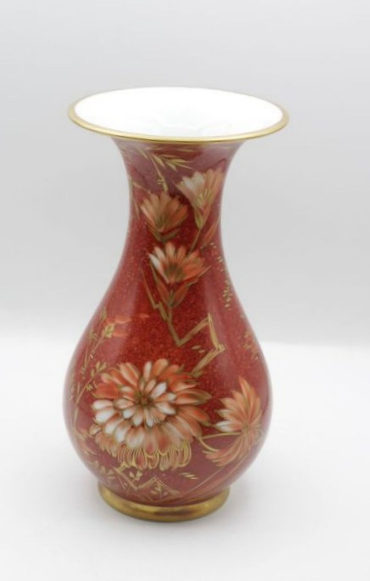 Vase, Rosenthal, Zaubergarten, handbemalt, H-20,5cm. - Bild 2 aus 3