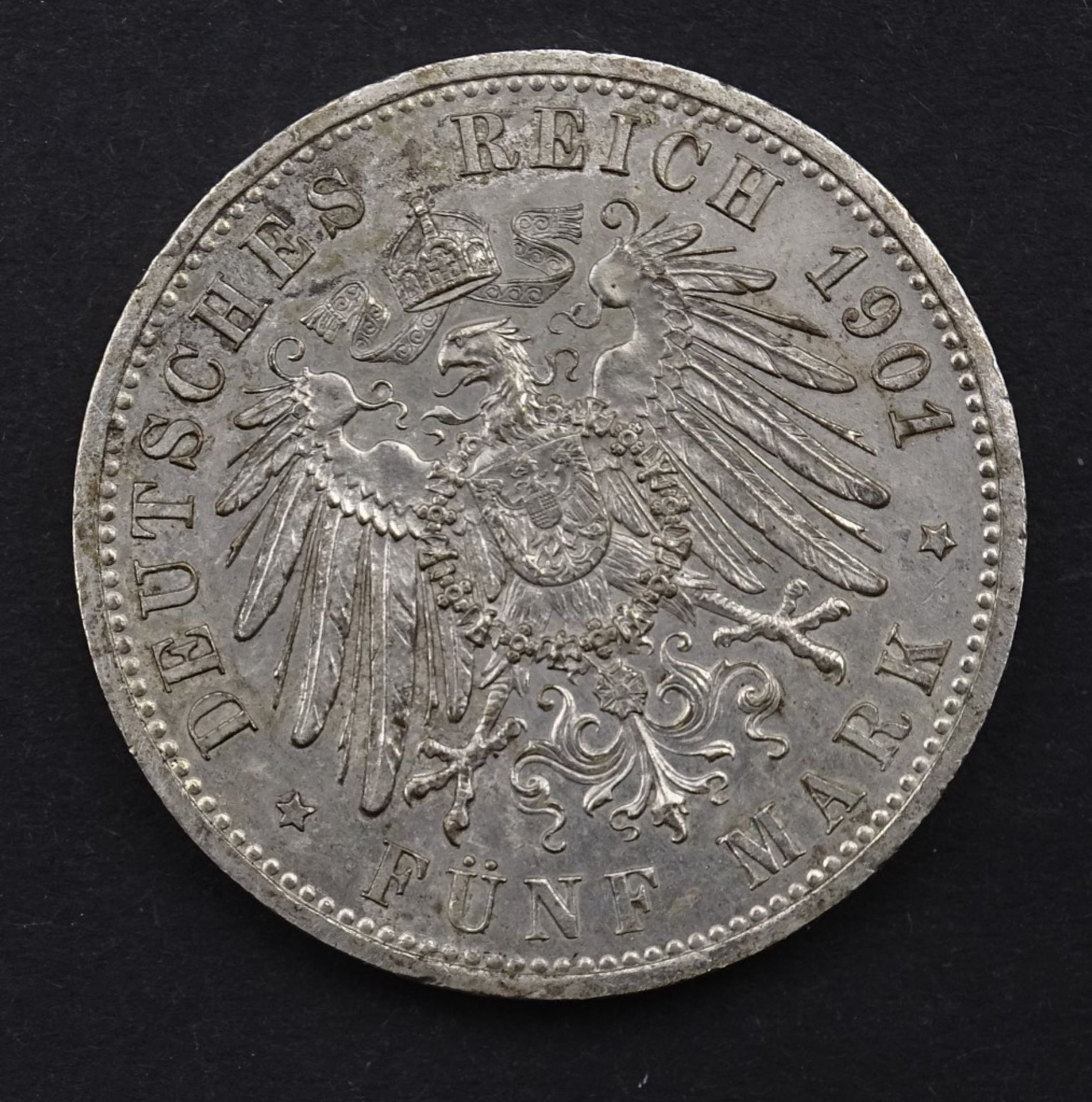 Fünf Mark 1901 Friedrich I + WIlhelm II , 27,7gr - Bild 2 aus 2