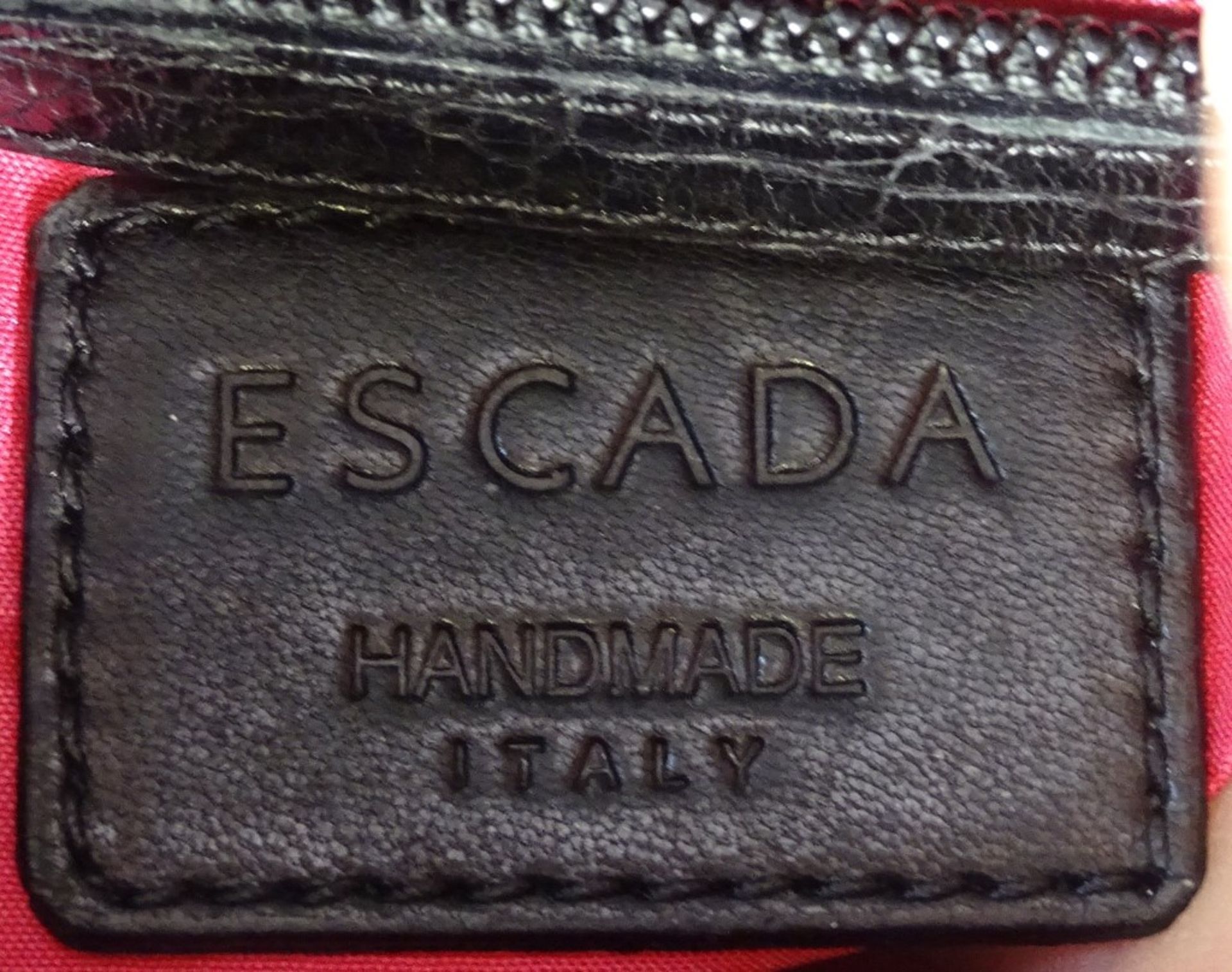 schwarze Damen Handtasche "Escada",17x28cm - Bild 5 aus 5