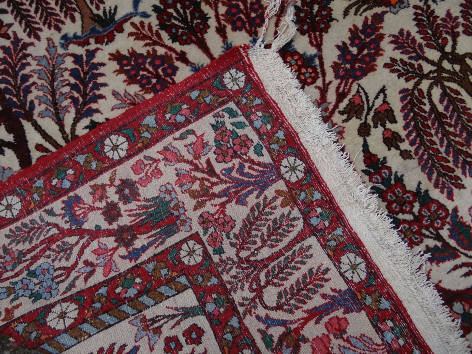 Perserteppich mit floralen Muster, 215x157 cm, guter Zustand - Bild 4 aus 5