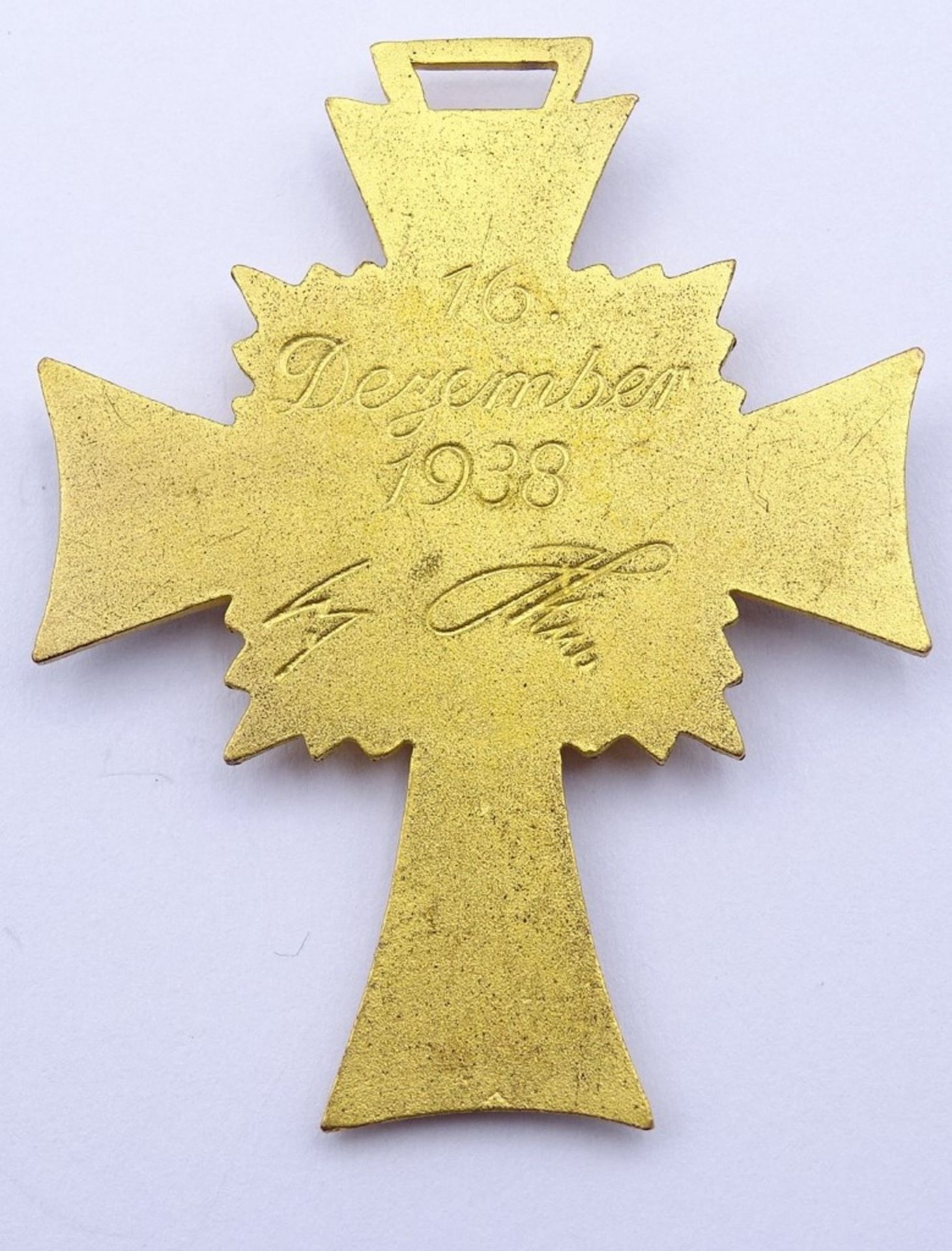 Mutterkreuz in Gold - Bild 2 aus 2