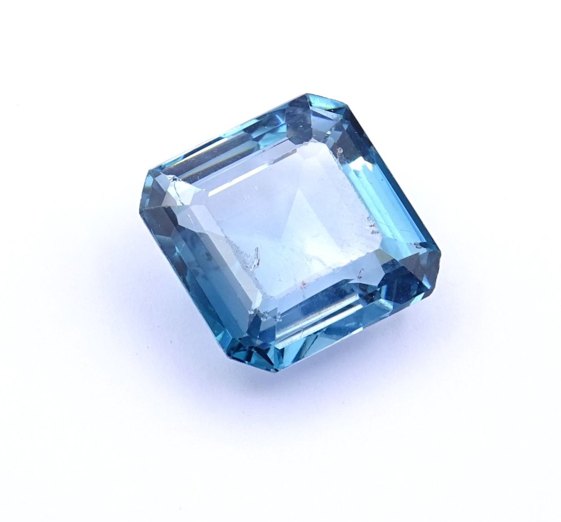 Blautopas, 20,5ct., 15,6x15,0x7,9mm - Bild 3 aus 4