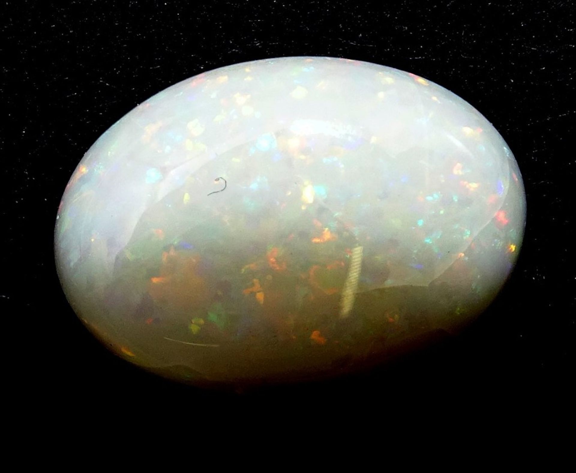 Opal Cabochon 3,75ct.,weiß/rot,,blau und grün,14,2x10,3x4,1 - Bild 2 aus 8