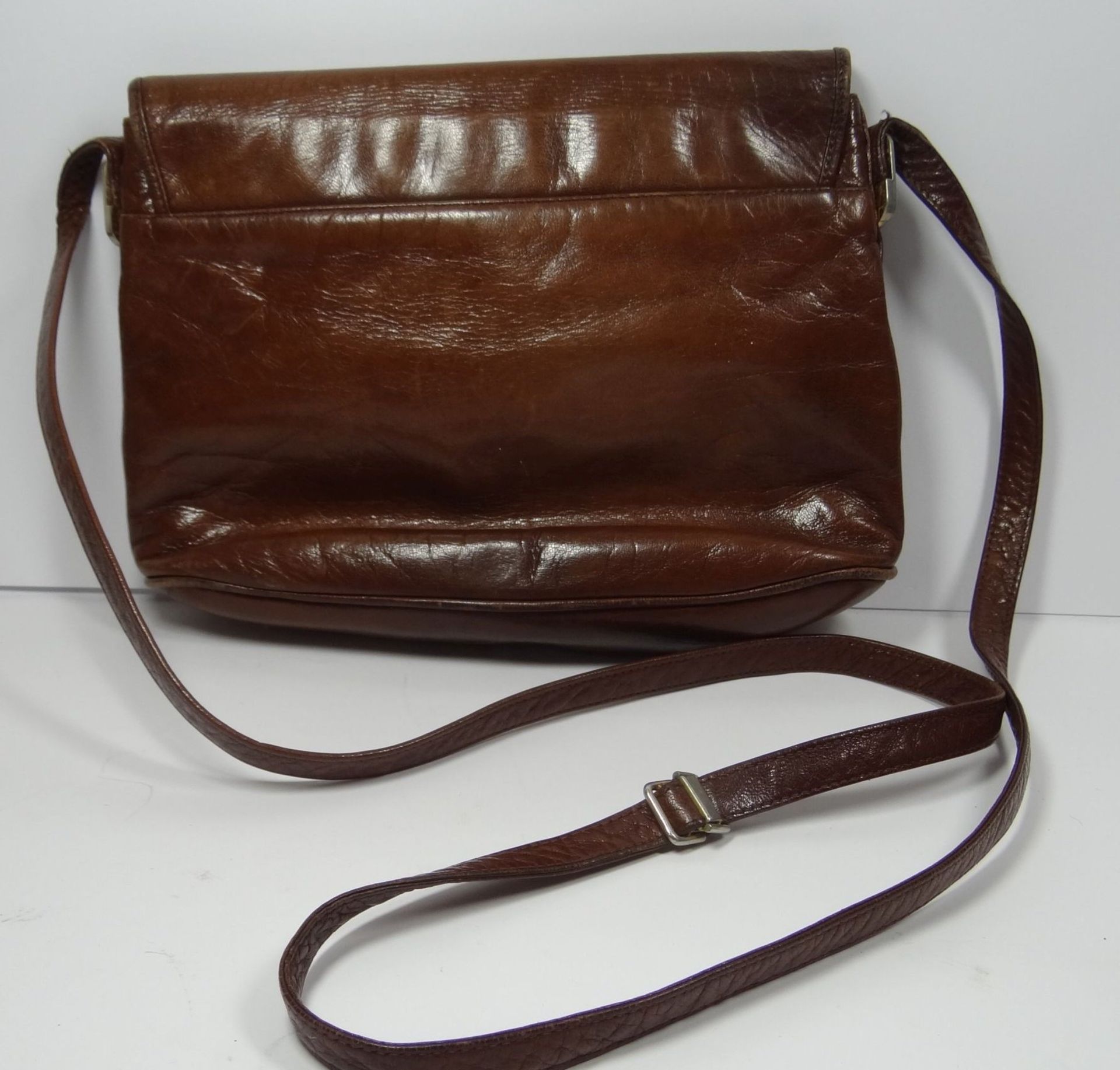 kleine Damen Ledertasche "nomini", braun, 21x26 cm - Bild 2 aus 6