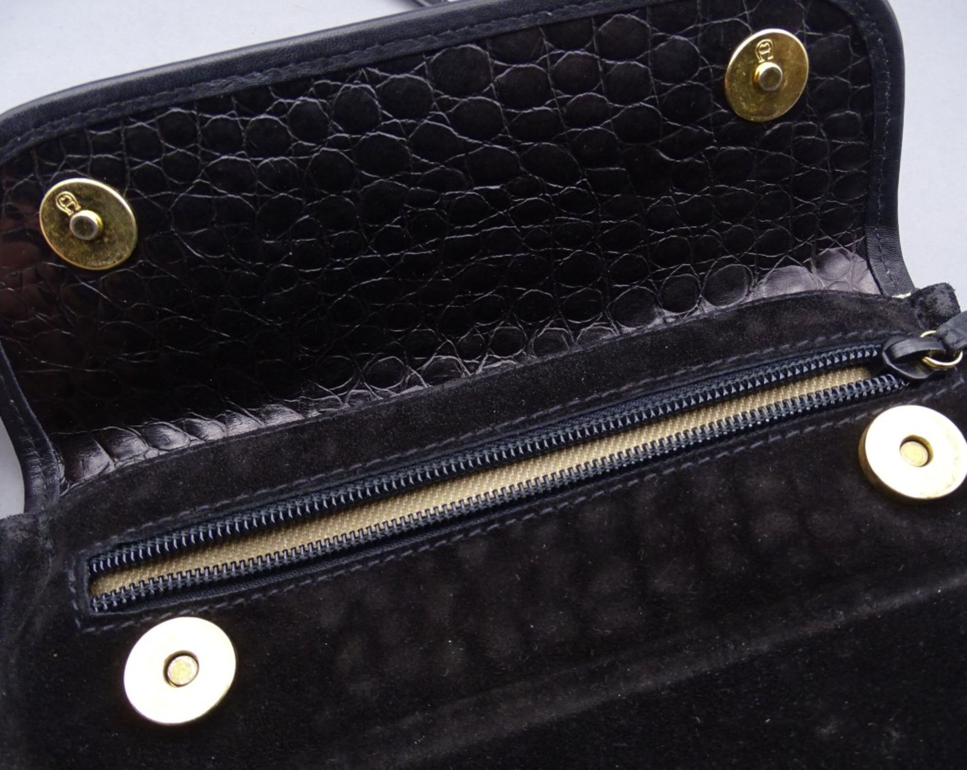 Schwarze Damen Handtasche von "Aigner "21x12,5cm - Bild 3 aus 4