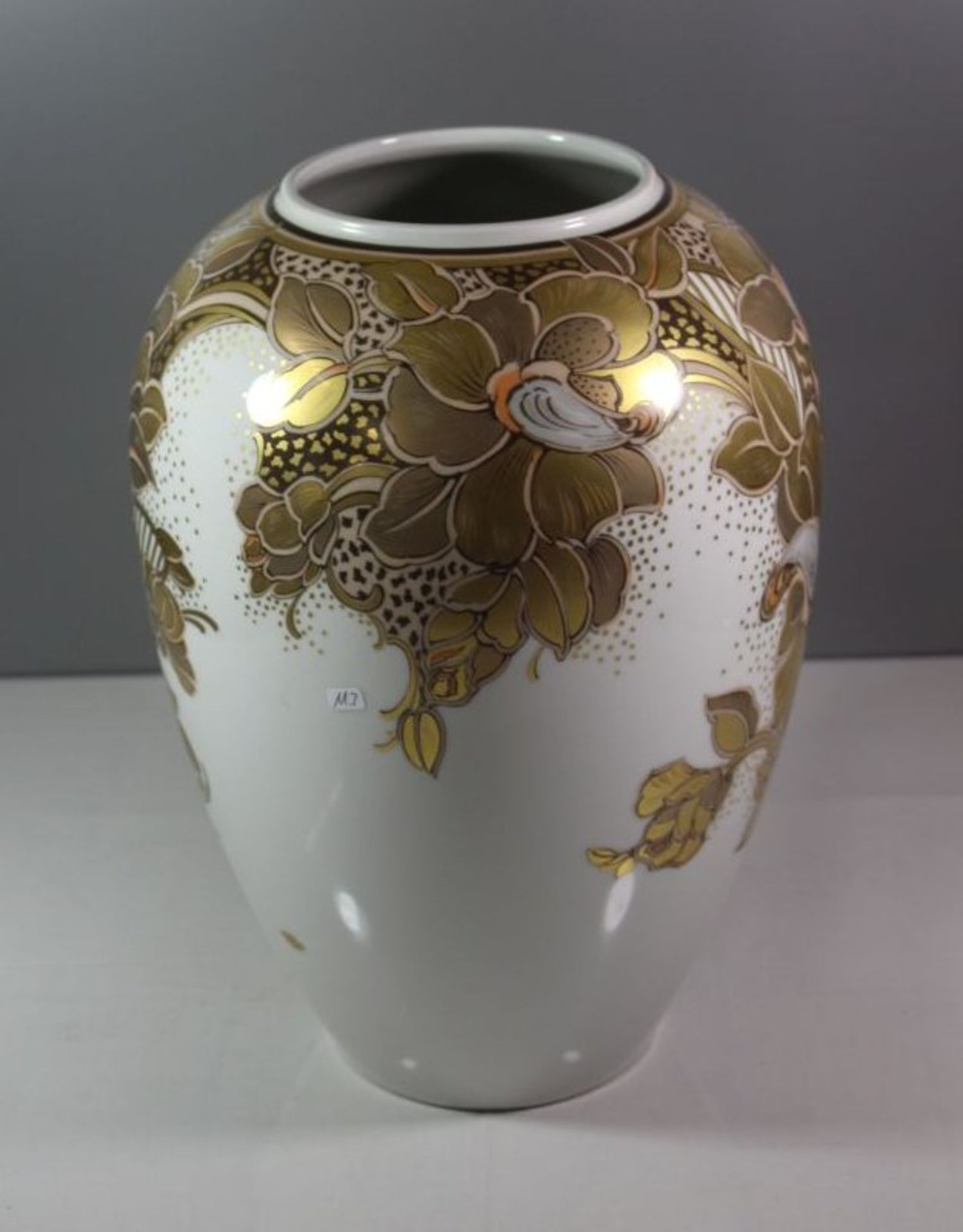 Bodenvase, Kaiser, Dekor Bacarole, Nossek, H-36cm. - Bild 2 aus 3