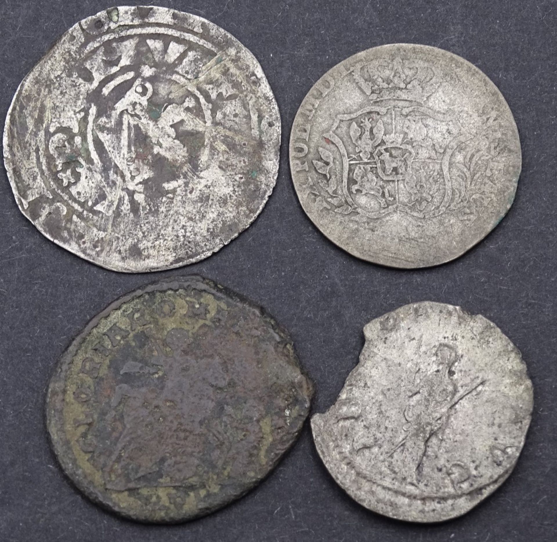 4 antike Münzen,teilweise Silber - Bild 2 aus 2