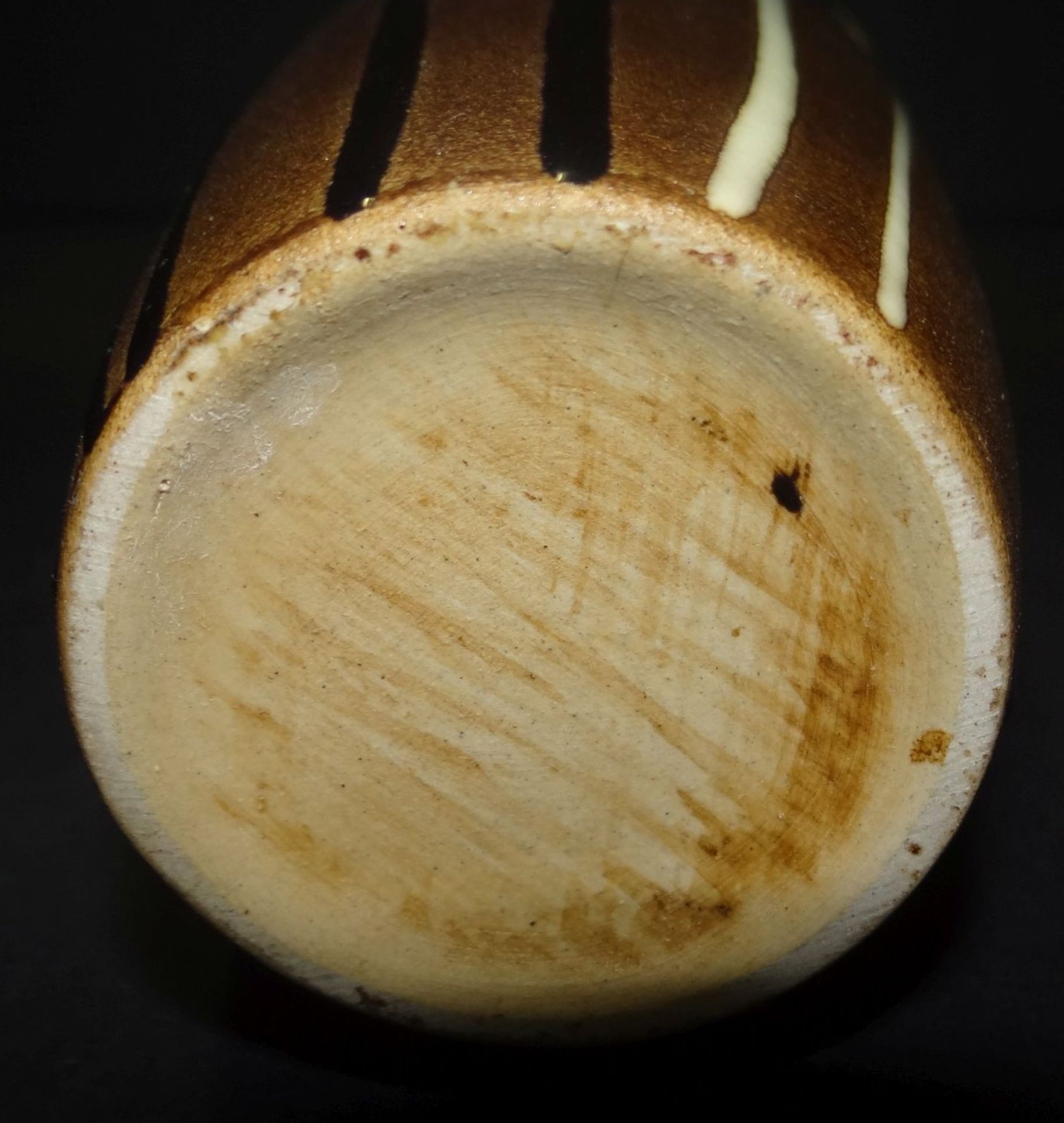 Kunstkeramik-Vase mit Emaille-Bemalung, H-24 cm - Bild 7 aus 7