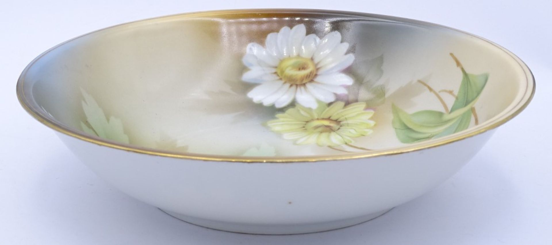 Runde Schale RS (Reinhold Schlegelmilch) mit Blumen Dekor,H-5,5cm,d-24cm - Bild 2 aus 4