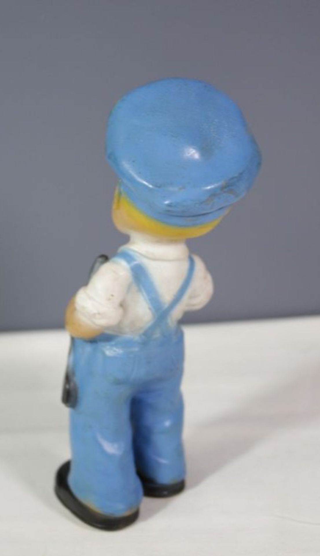 Gummi-Figur, Mechaniker, Made in Germany, H-19cm. - Bild 2 aus 3