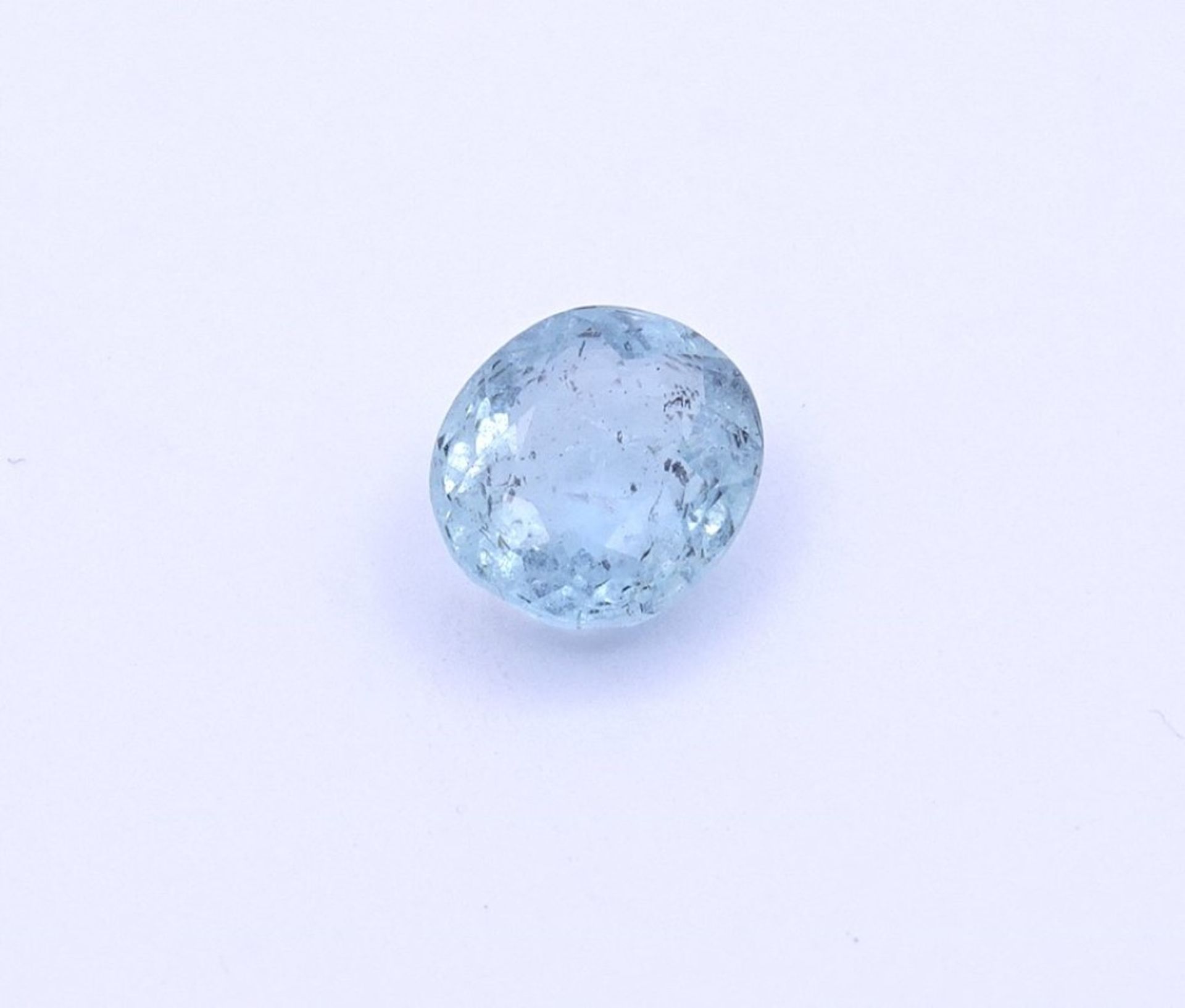 Aquamarin 1,35ct.,natürlich, 7,5x6,7x4,1m - Bild 6 aus 6